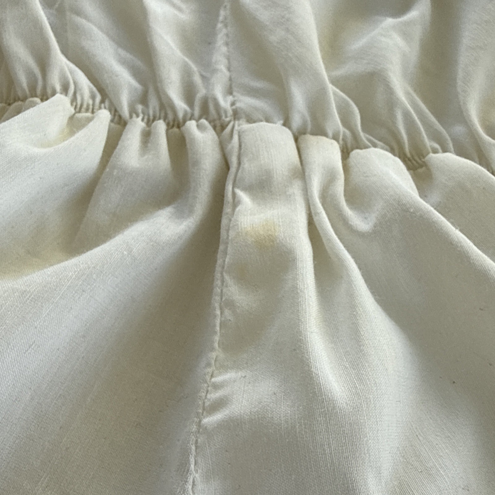 VTG Komar Lingerie White Embroidered Cami Top Sz 38 Cotton Nylon Cottagecore EVC