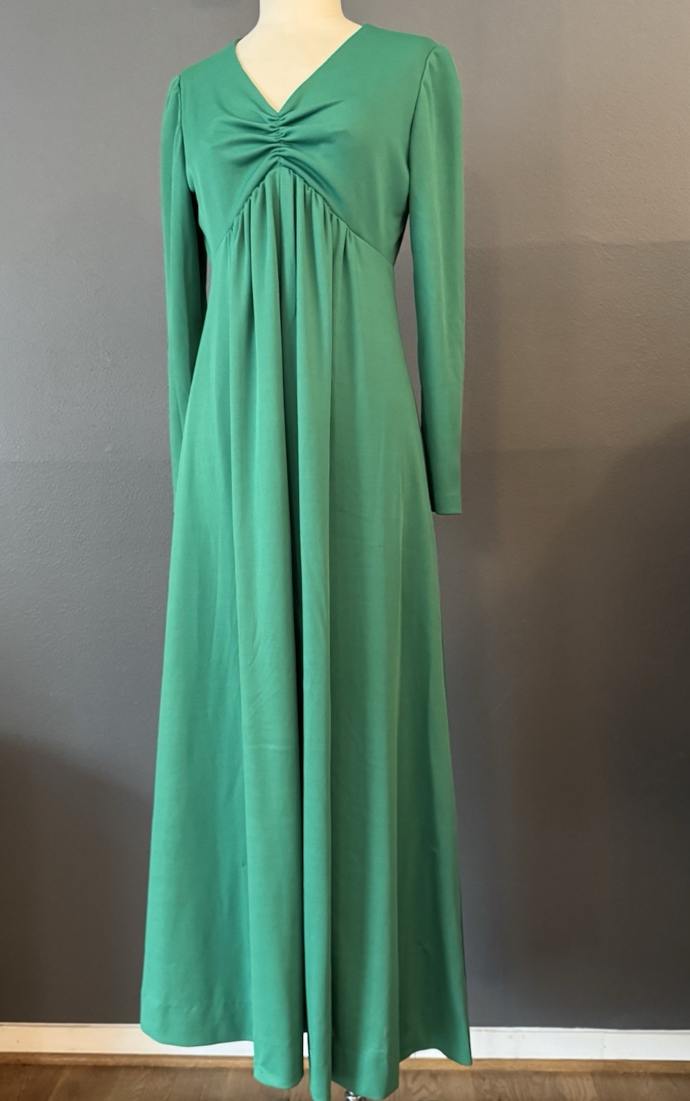 True Vintage 1970s Renaissance Style Maxi Dress