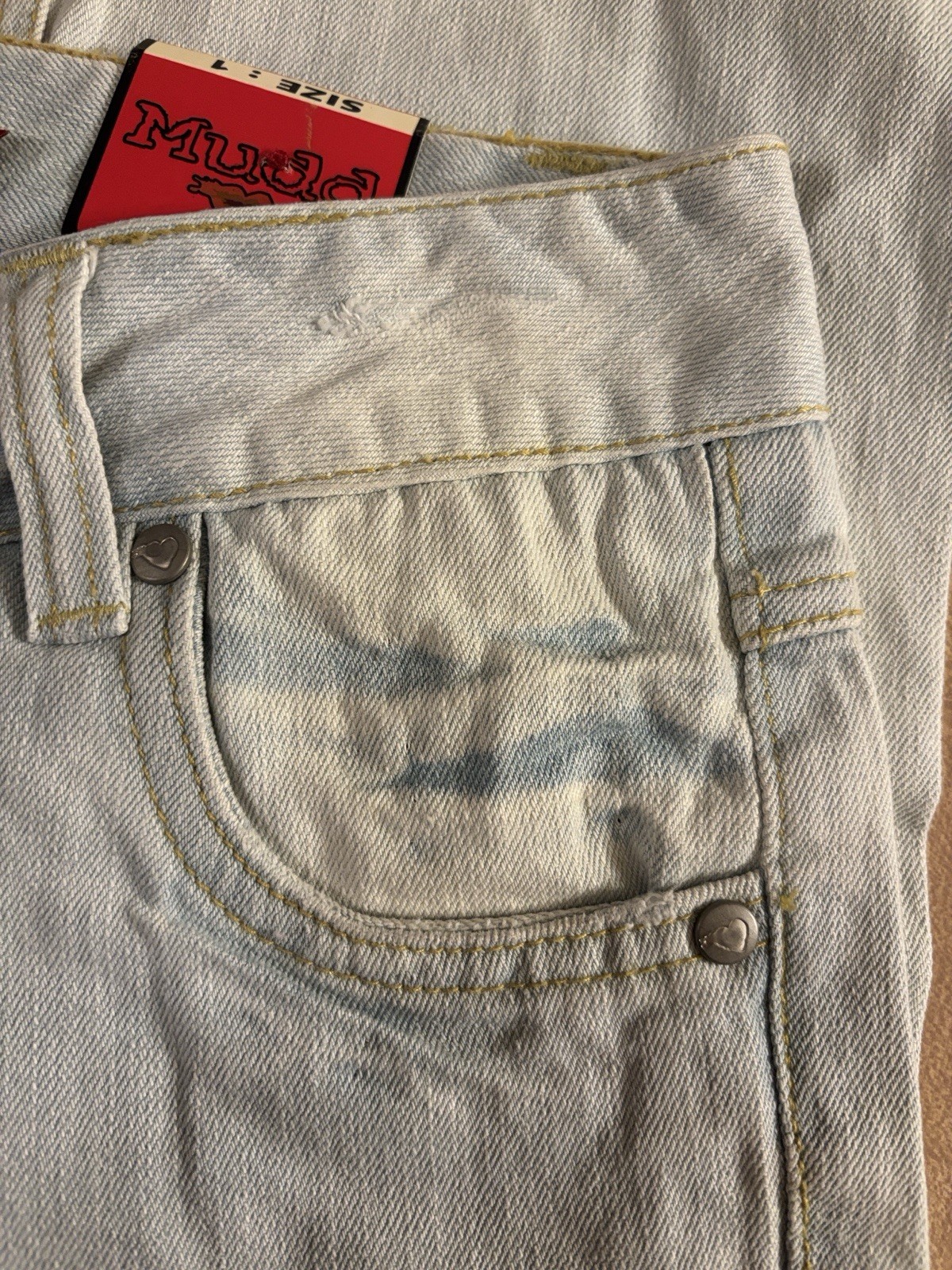Vintage Mudd Basic Cropped Jeans Womens Juniors 1 Light Blue NWT