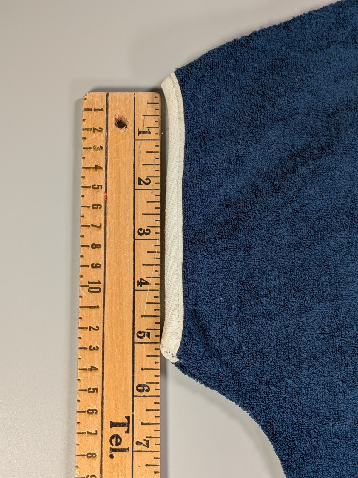 Vintage Catalina Swimsuit Cover-Up S Blue Terrycloth Swim Beach Surfer 70s USA