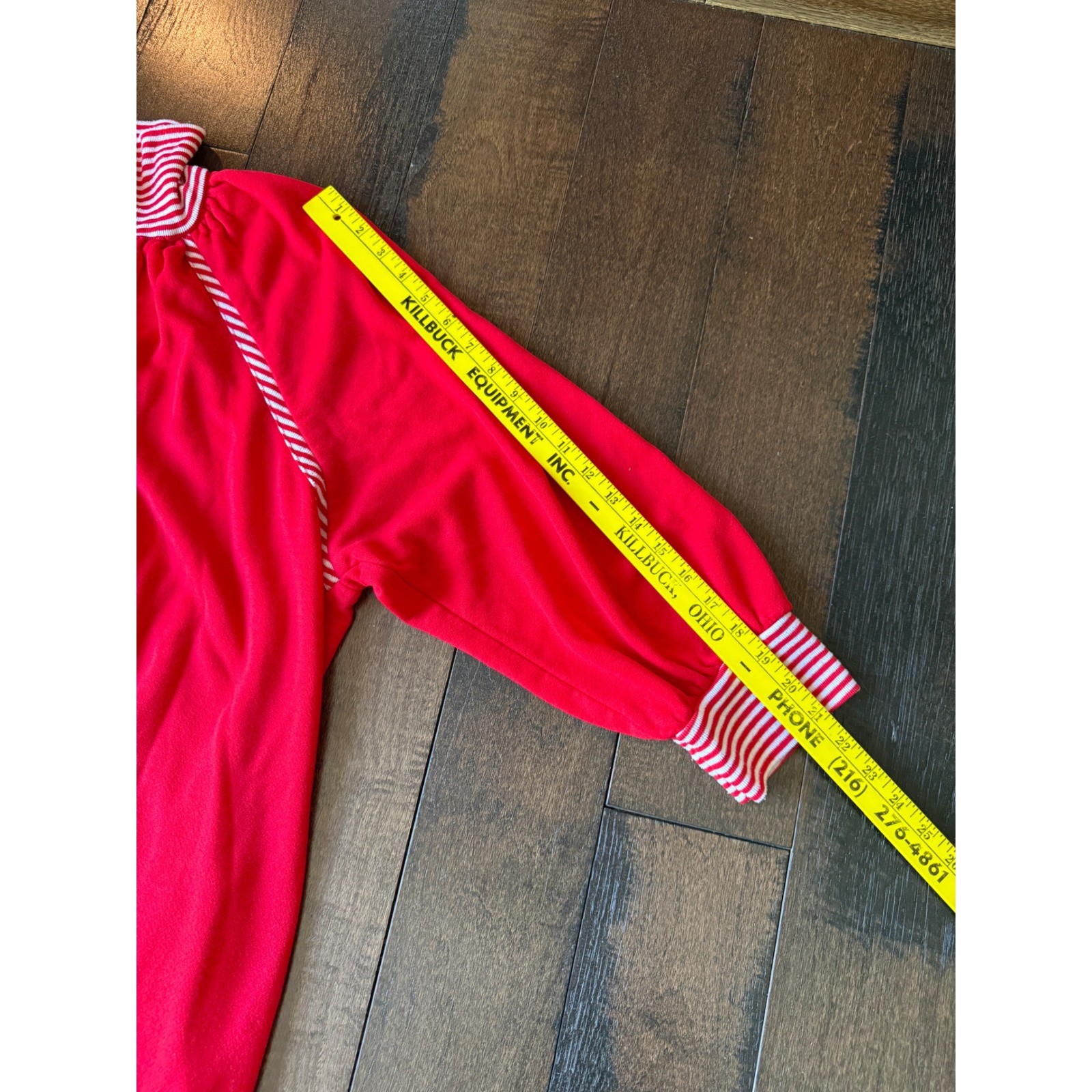 Leisure Life Vintage Red robe Zip Front Made in USA Women XL moo moo velour