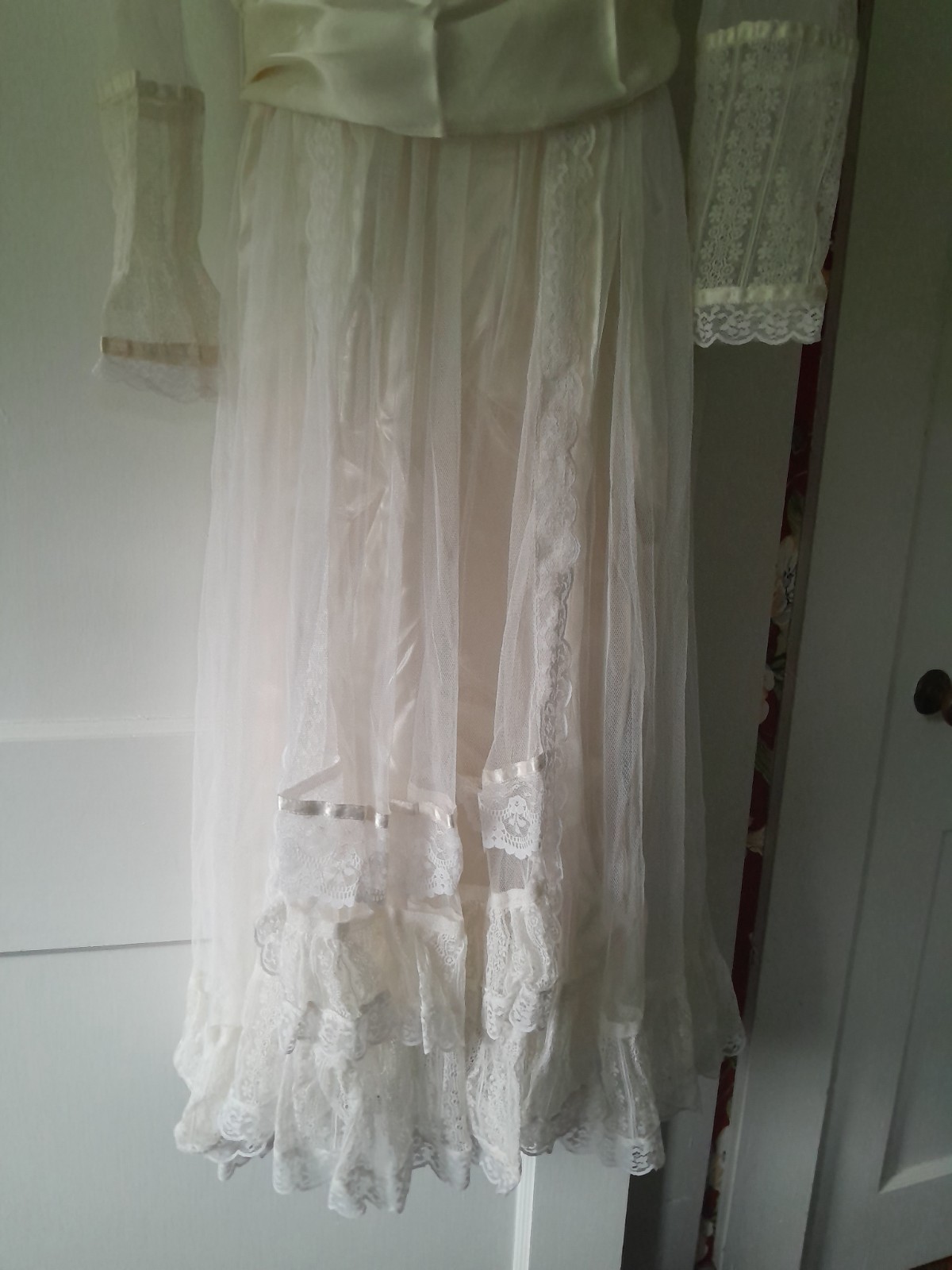 Vintage Gunne Sax By Jessica Lace, Tulle And Satin Wedding Dress Size 11