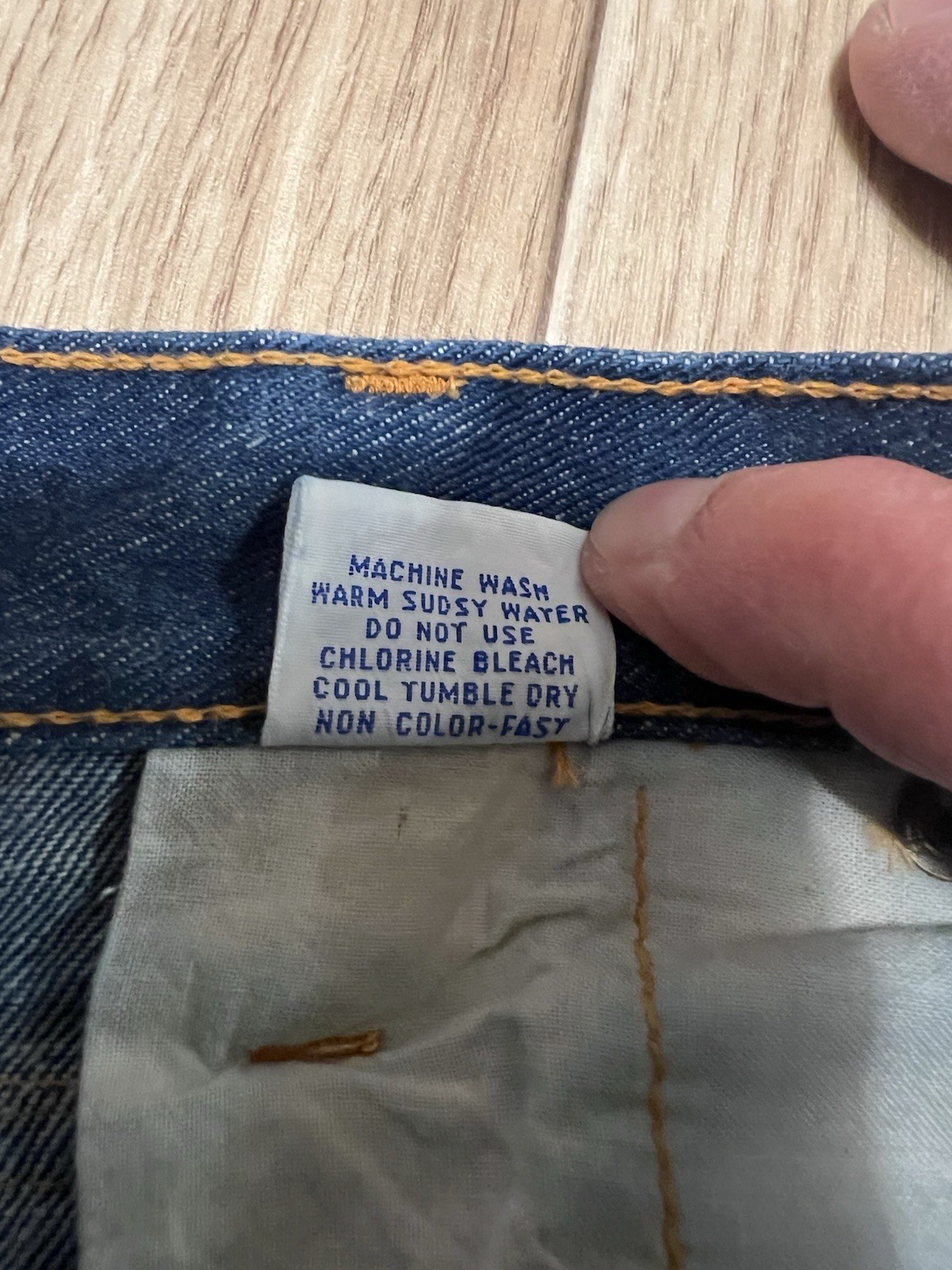 Vintage 70s 80s Vanderbilt Flared Bell Bottom Denim Jeans (28×34.5) Hong Kong