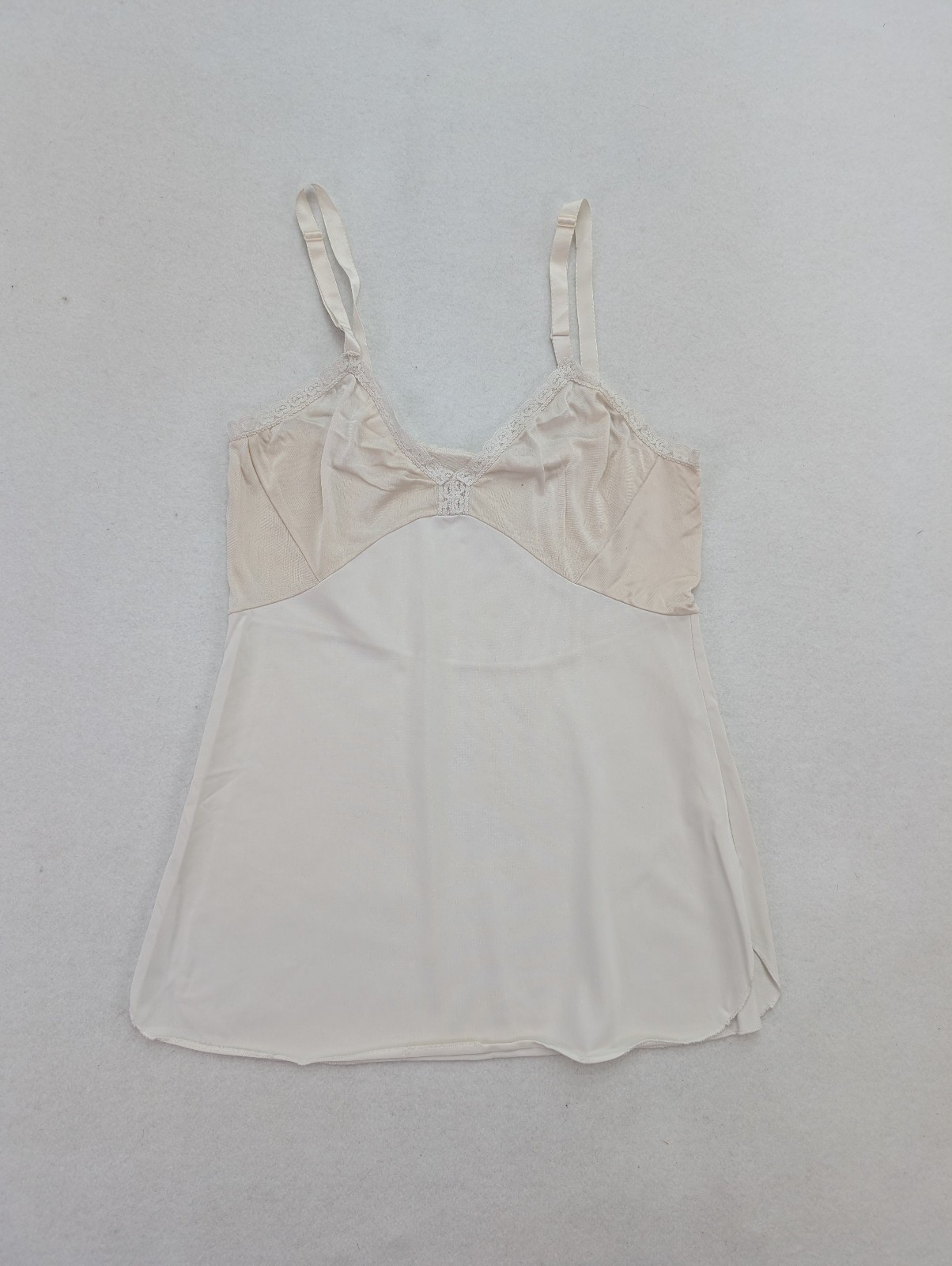 Shadowline Vintage Women’s Camisole Cami Top Size 34 Ivory White