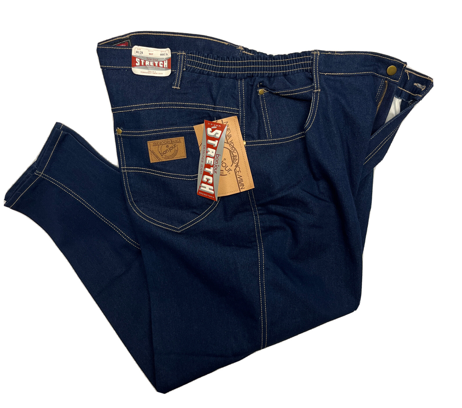 VTG Deadstock 70s 80s denim bonjour jeans women’s 40 X 24 NWT *See Description
