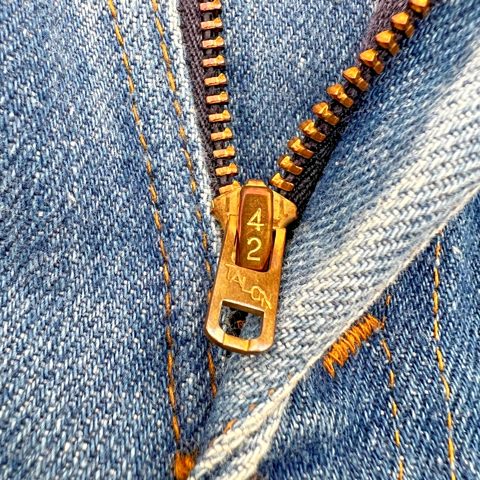Vintage 70s Levi’s 689 Orange Tab Flare Bell Bottom Talon 42 W26 L31 (Fits L27)