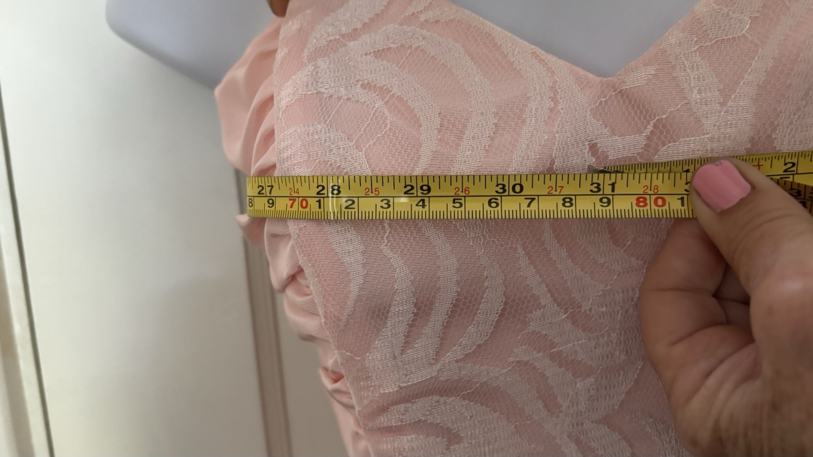 VTG 80’s ZUM ZUM PINK Moire LACE Ballet STRAPLESS Prom PARTY DRESS ILGWU S 4-6