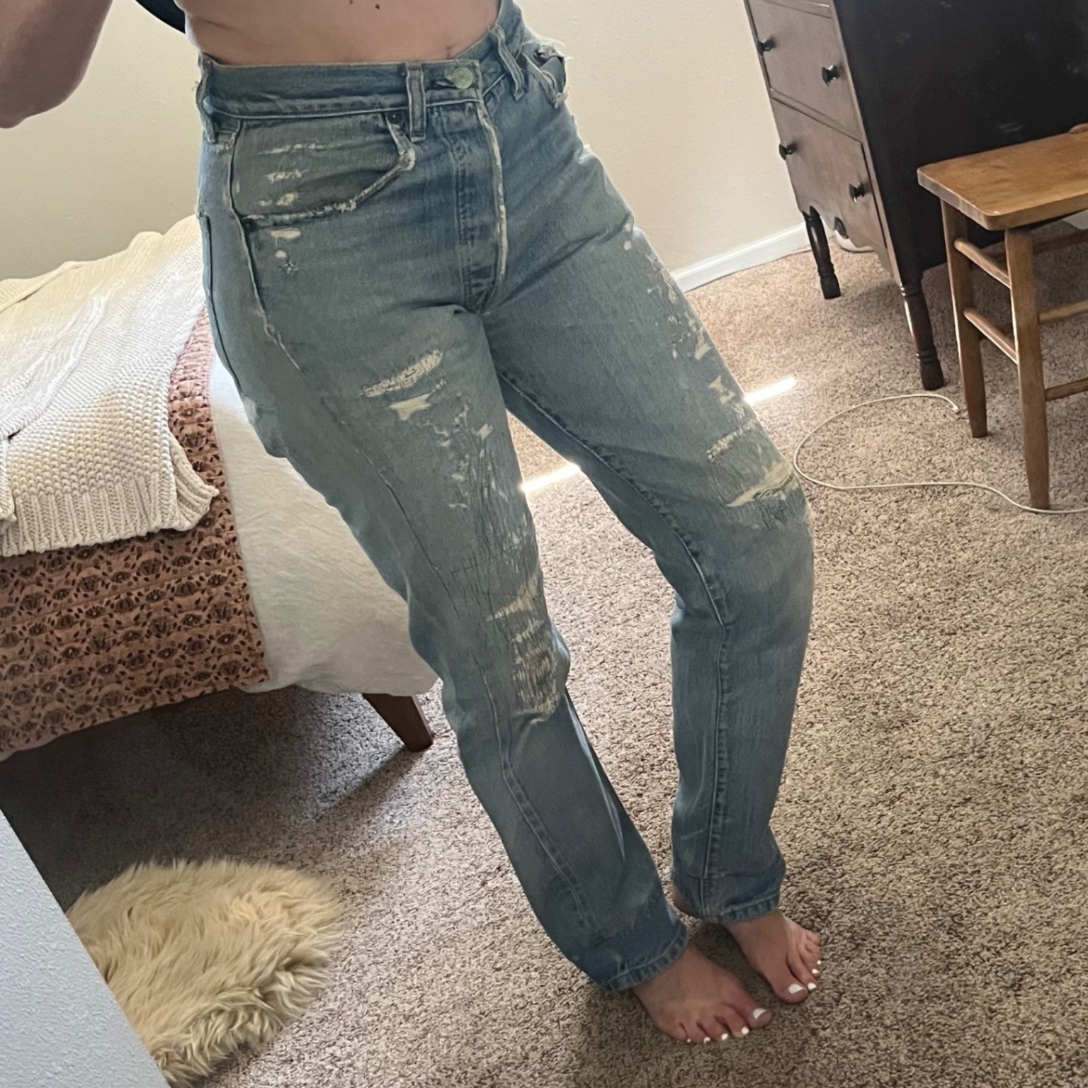 Vintage distressed Levi’s 501 Jeans 28×31
