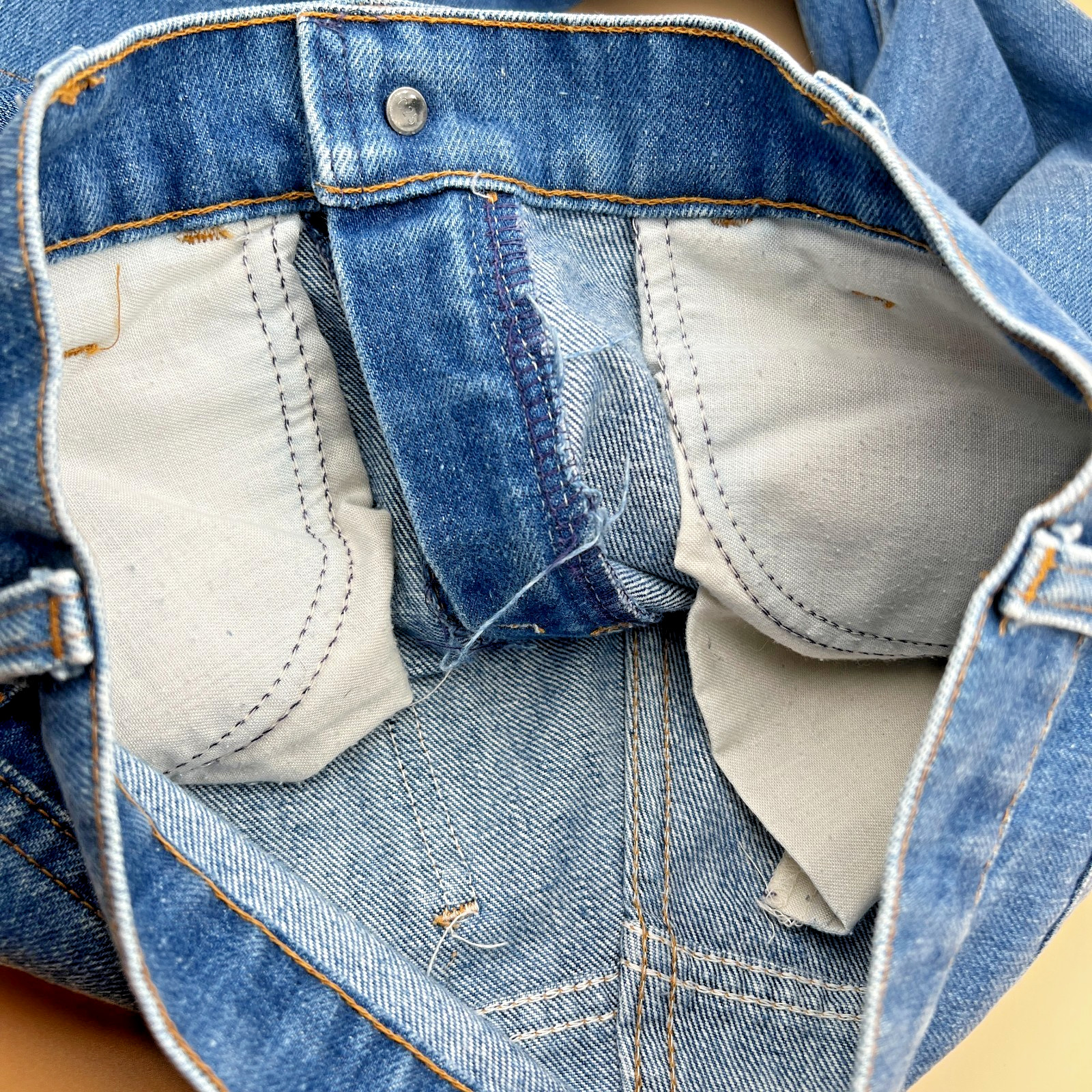 Vintage 70s Levi’s 689 Orange Tab Flare Bell Bottom Talon 42 W26 L31 (Fits L27)
