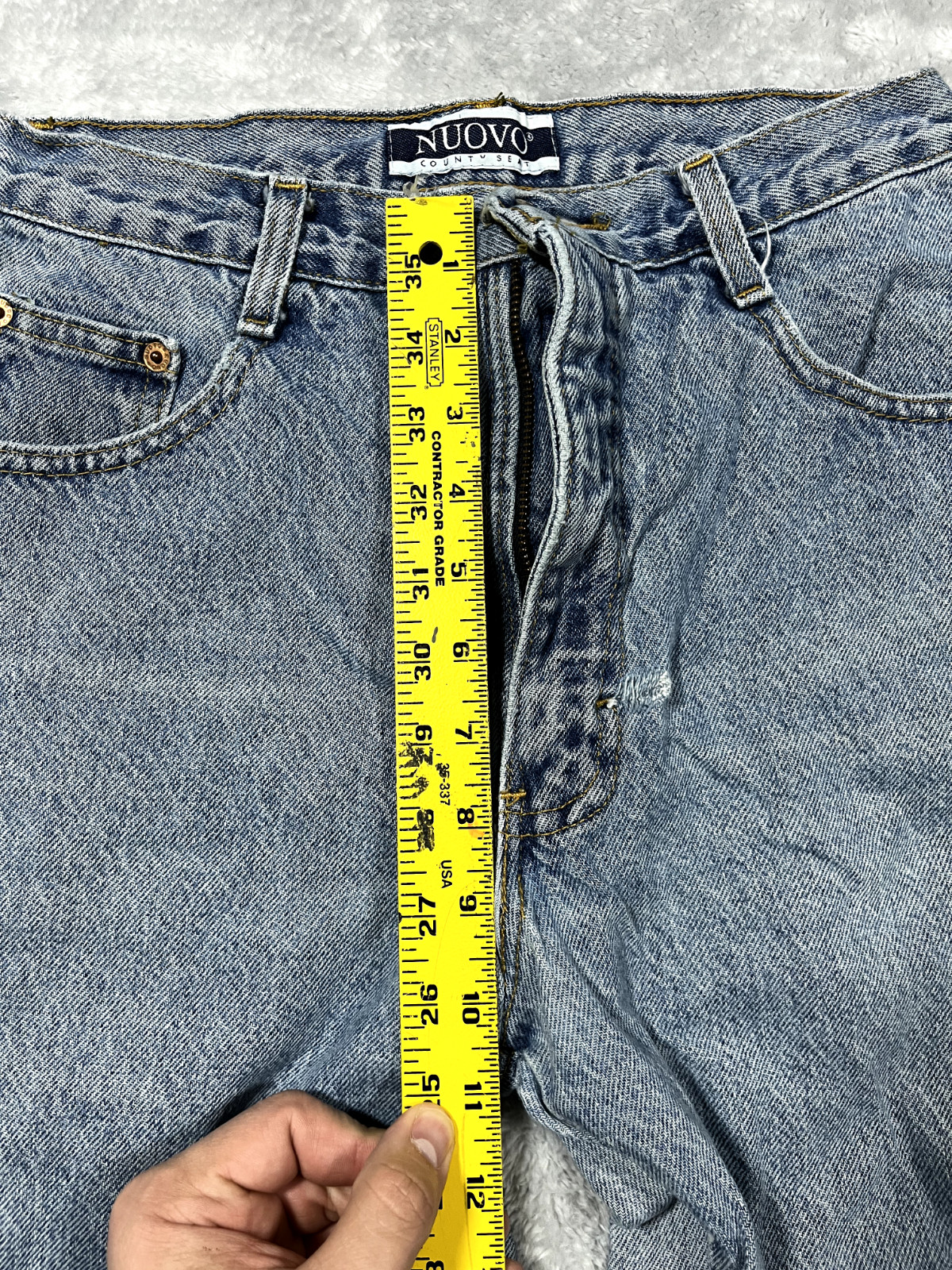 VTG NUOVO County Seat Acid Wash 100% Cotton Denim Women Size 9/10 High Waist