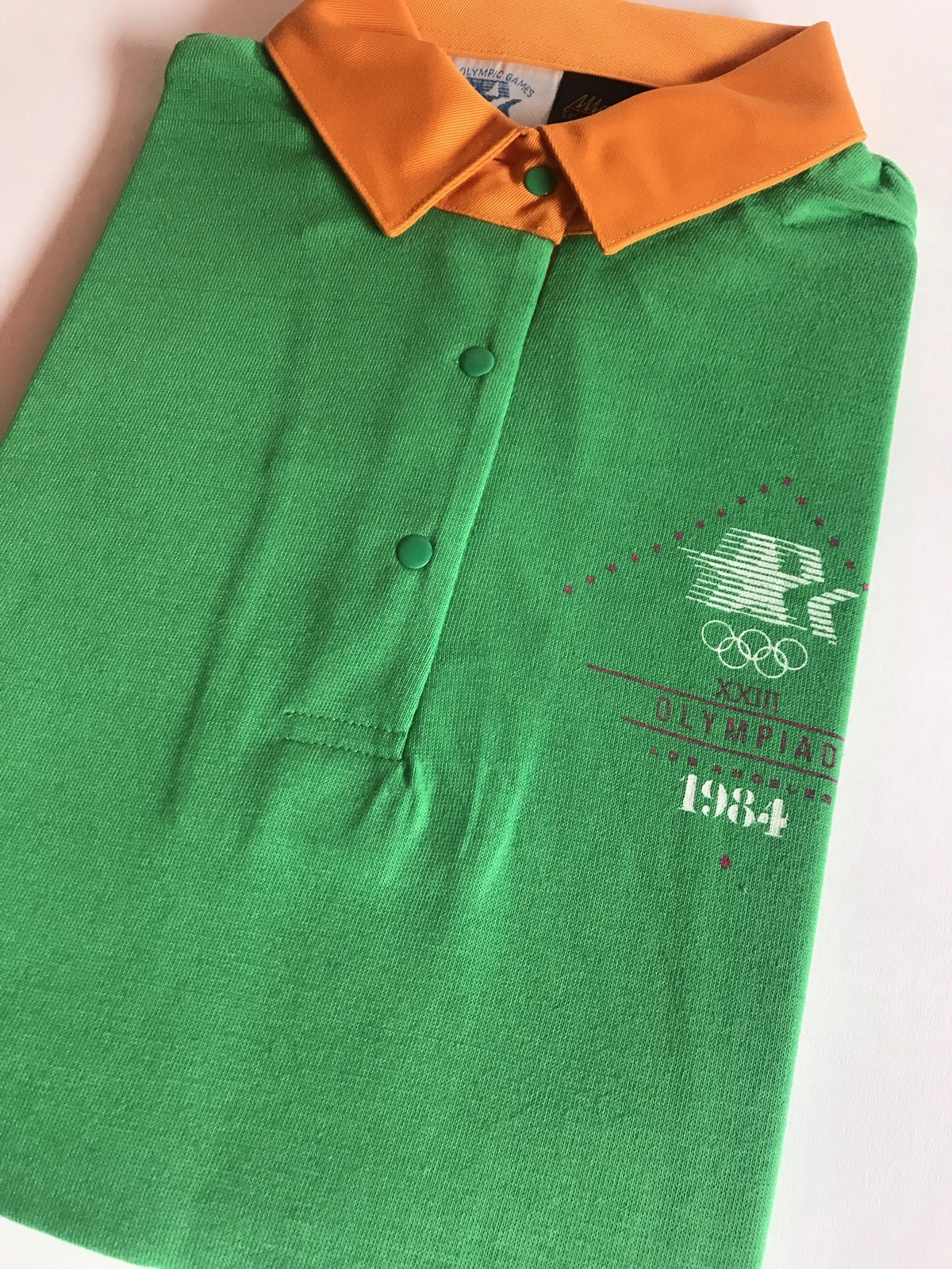 Vtg 80s LEVI’S 1984 Olympic Games Polo STAFF UNIFORM Los Angeles Women’s M