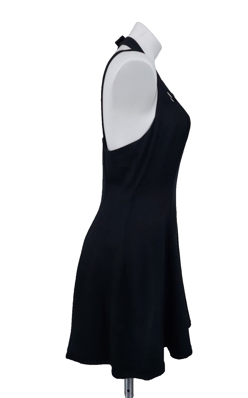 Vintage Scarlett Black Dress | Late 80s Early 90s | Open Back | ILGWU Union Made