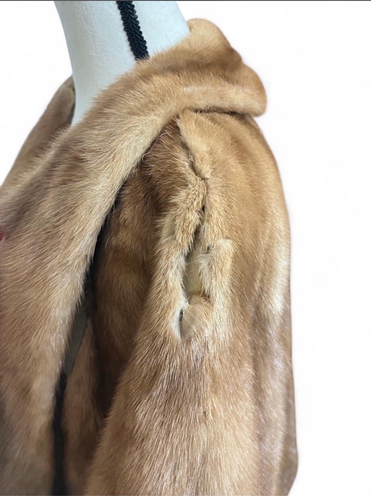 Autumn Haze Brown Mink Fur Jacket – Fur Material, Regular Size Type