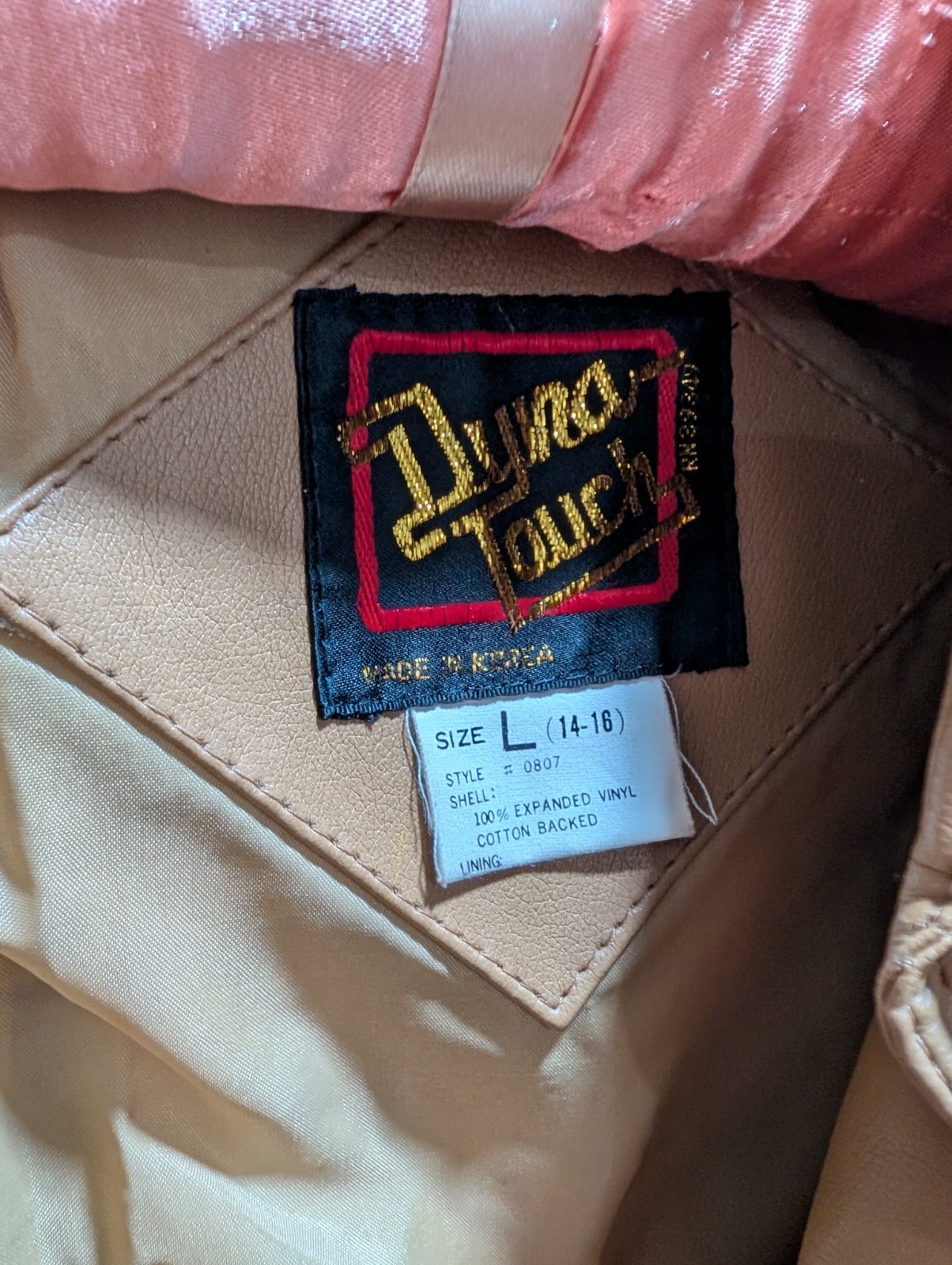 ​Vintage 1970s/1980s Dyna Touch Western-Style Faux Leather Jacket Women’s L