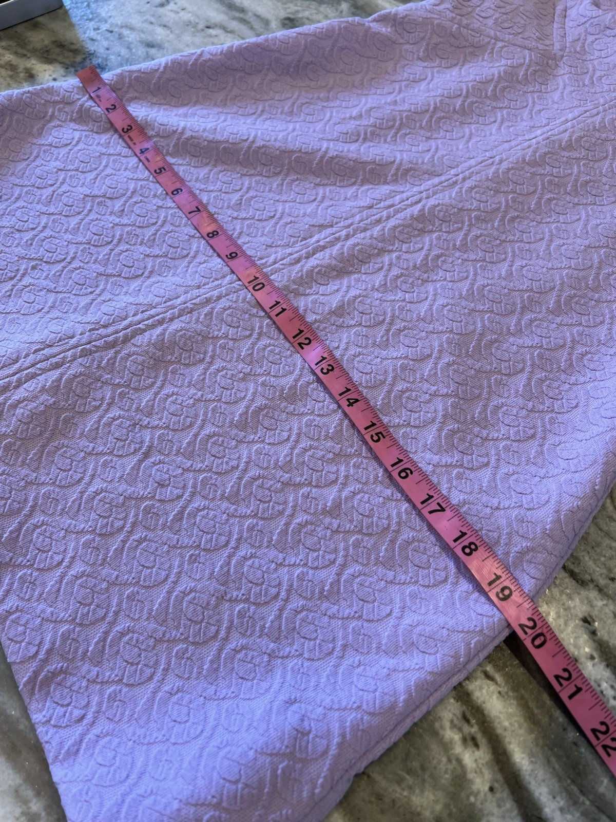 Vintage 1970s Handmade Dress Polyester Light Purple Swirl Pattern Casual