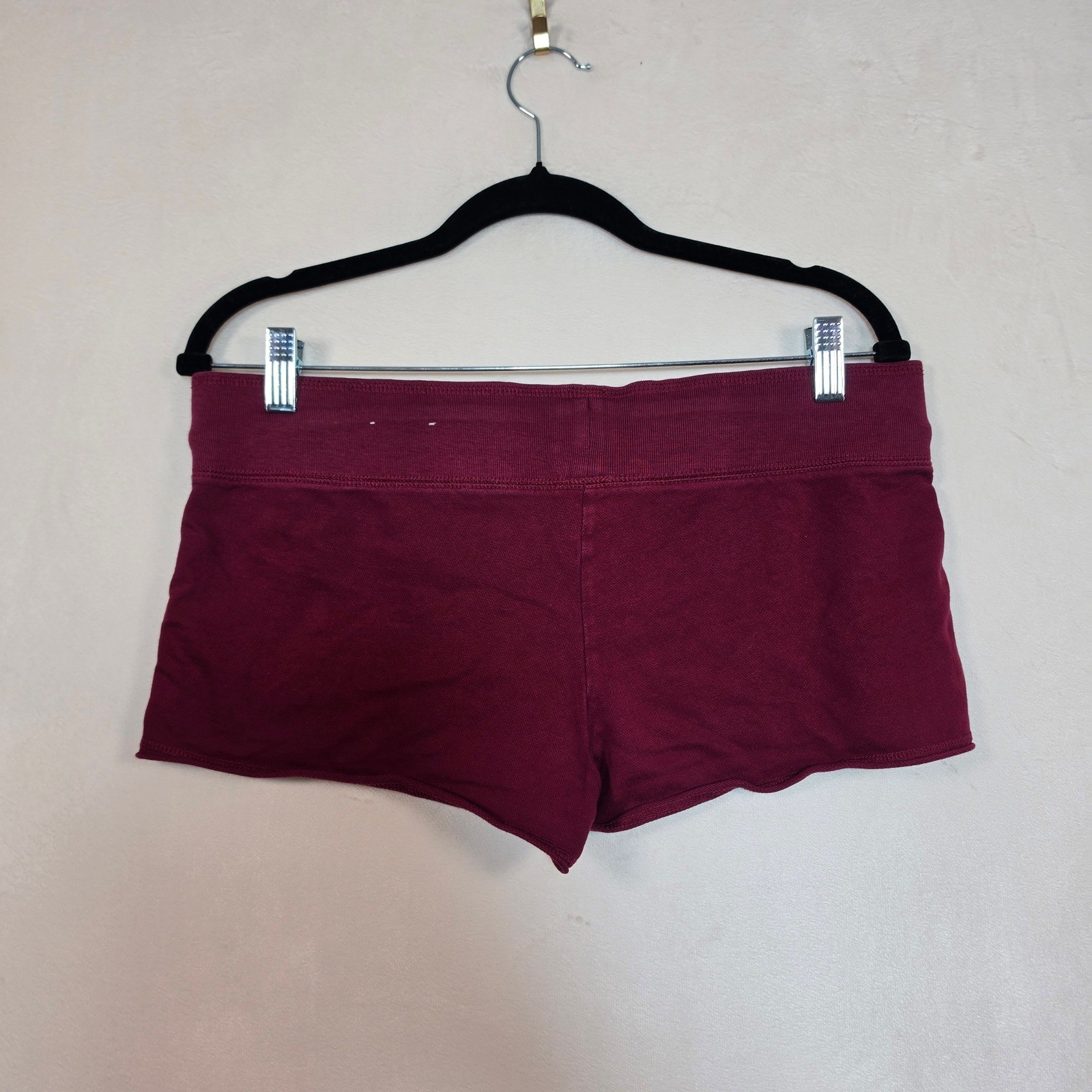 Vintage Y2K Aeropostale Micro Mini Shorts Womens S Maroon Athleisure Sporty