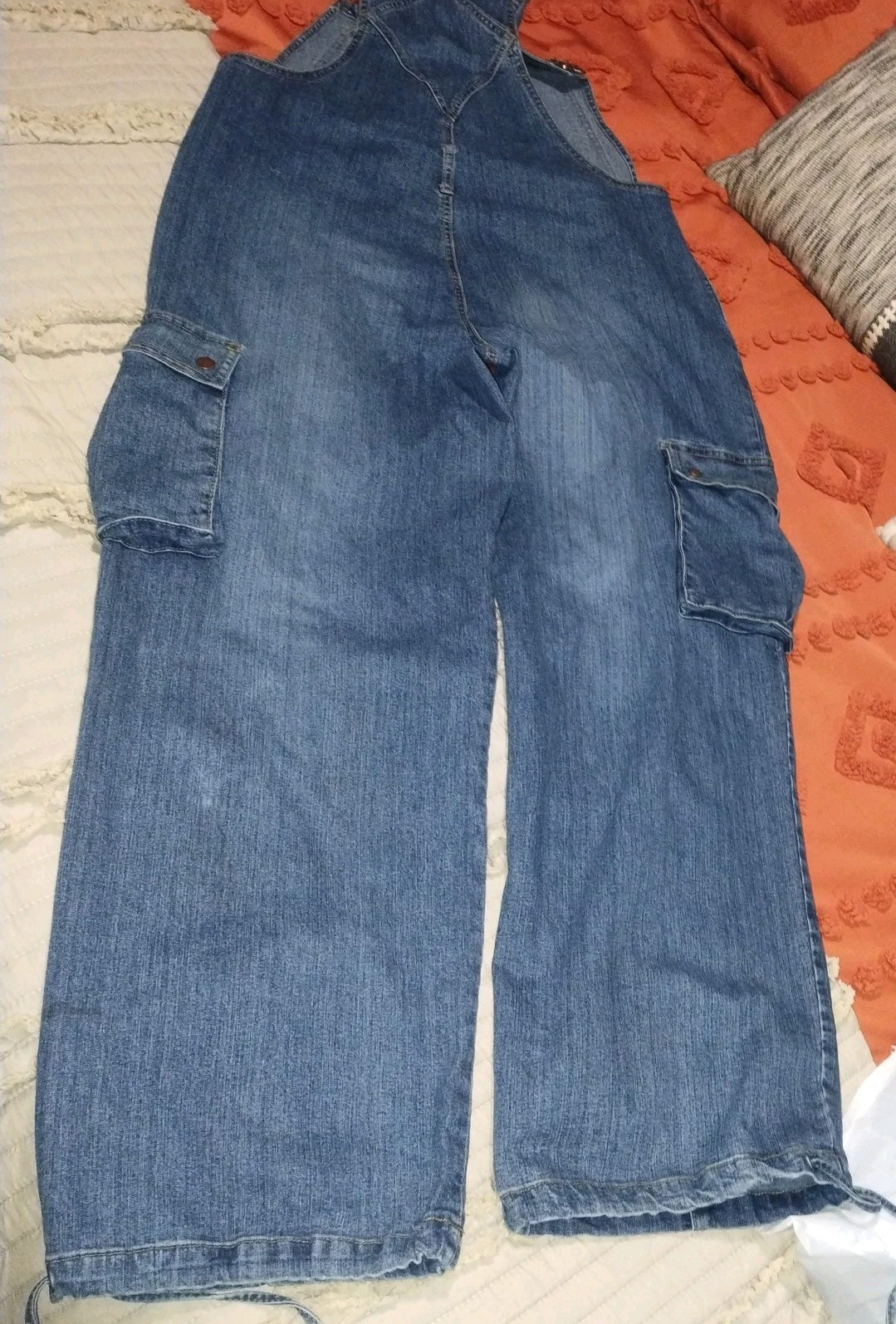 Vintage Adriana Sport Overalls Size Large 78% Cotton 20% Polyester 2% Spandex