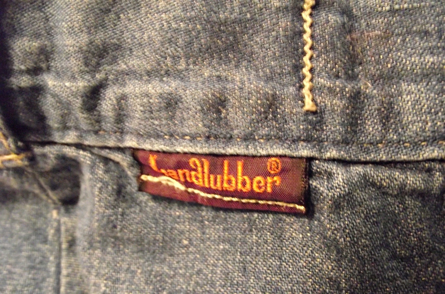 AUTHENTIC LANDLUBBER Vintage 1970s Jeans High Waisted Bell Bottoms 28W USA
