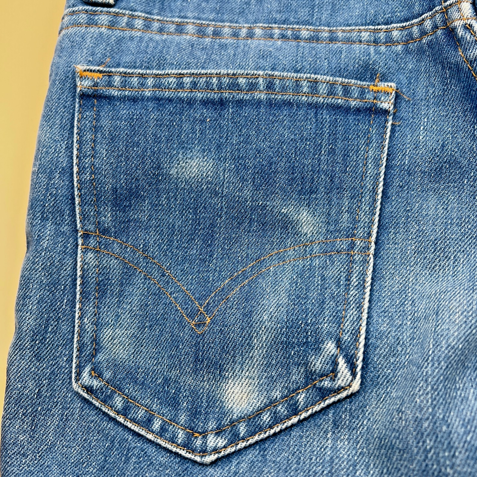 Vintage 70s Levi’s 689 Orange Tab Flare Bell Bottom Talon 42 W26 L31 (Fits L27)