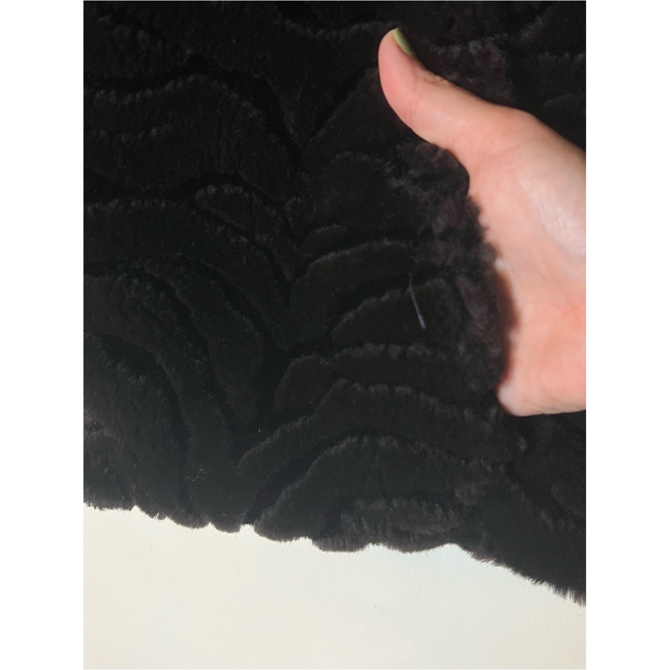 Vintage The Original Furgery Black Faux Fur Shawl Collar Jacket Sz. M