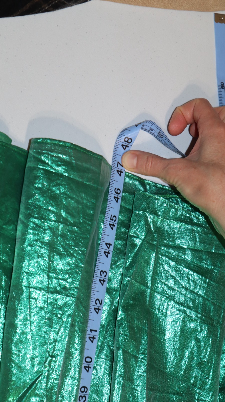 Vintage 80s 90s Green Metallic Prom Party Dress Pageant Bow Strapless Small