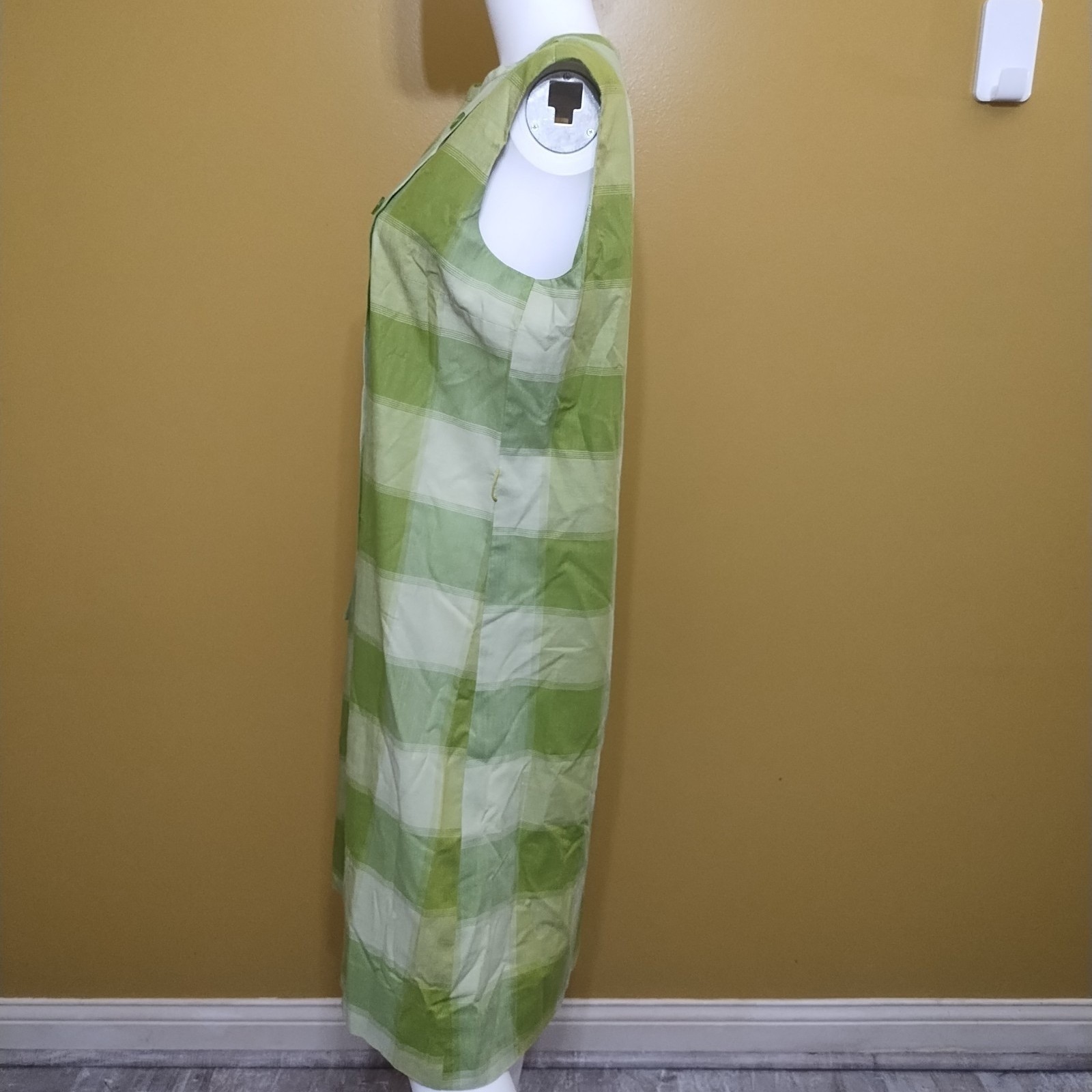 VTG 70s Serbin of Florida by Muriel Ryan Sleeveless Cotton Frock XL Cottage