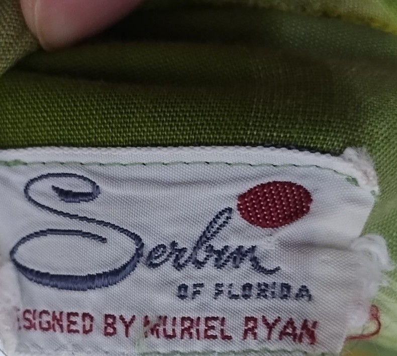 VTG 70s Serbin of Florida by Muriel Ryan Sleeveless Cotton Frock XL Cottage