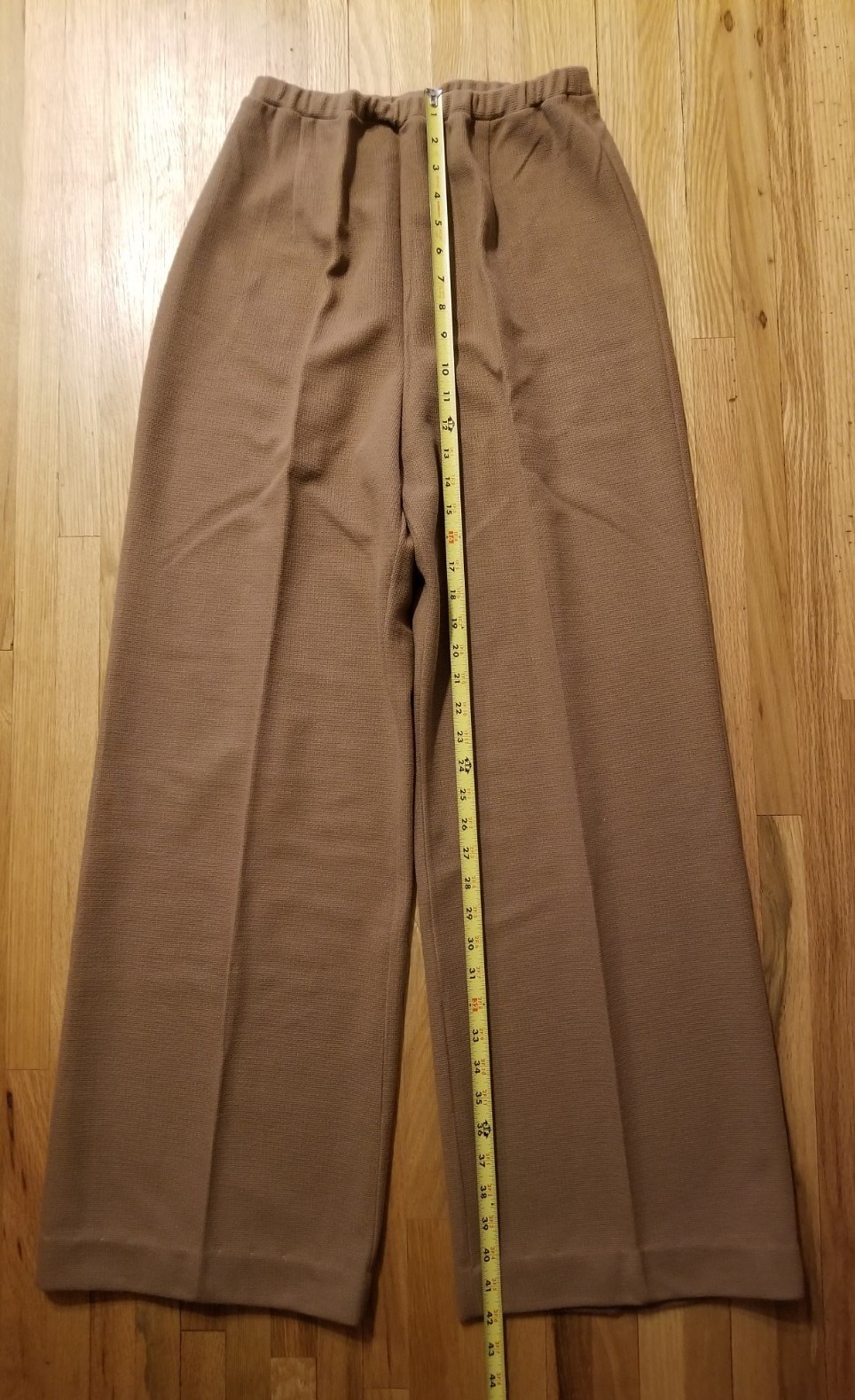 NOS Vintage 1970s SEPARATE TIMES Womens Polyester Belted Top & Pant Set L /16