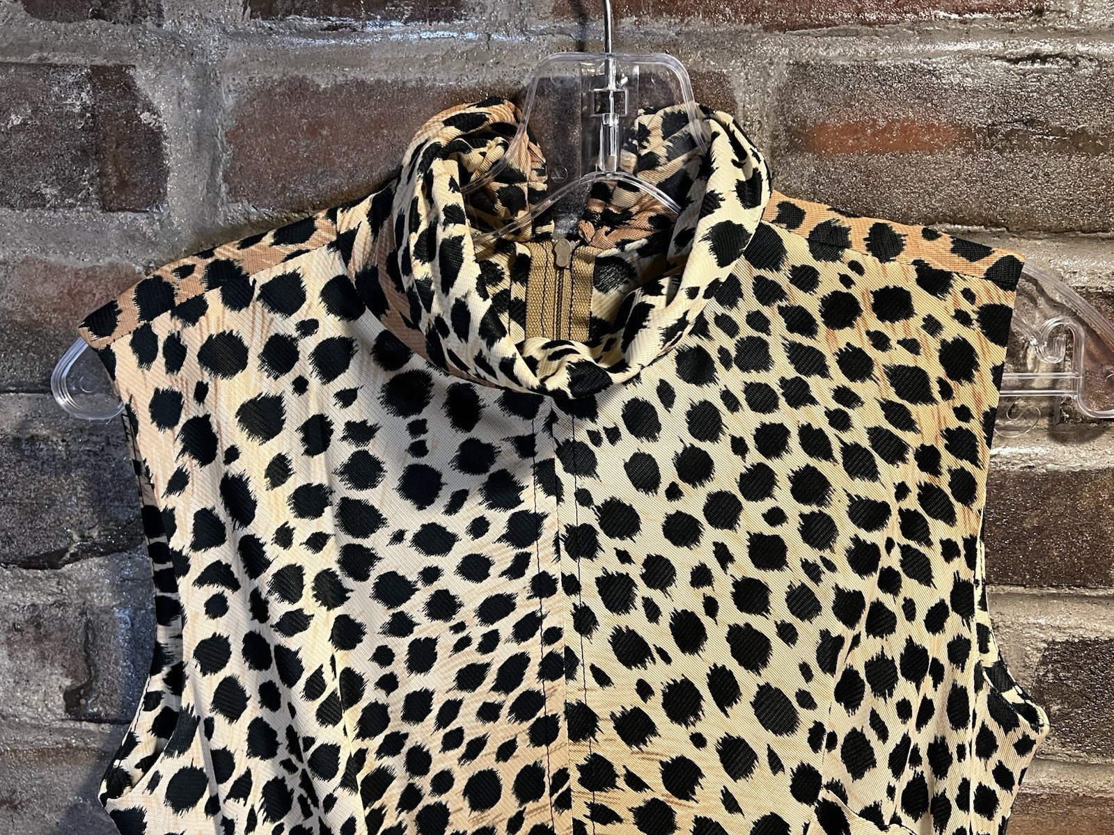 Vintage Women’s Leopard Print Dress Size 11/12