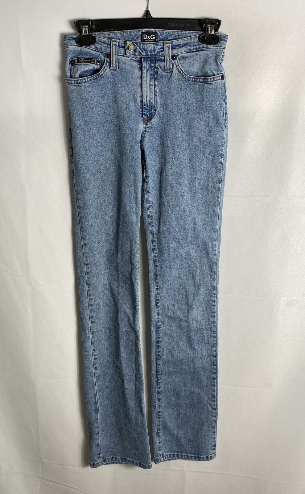Vintage 90s Dolce & Gabbana D&G Women’s Blue Straight Leg Jeans Made in Italy 26