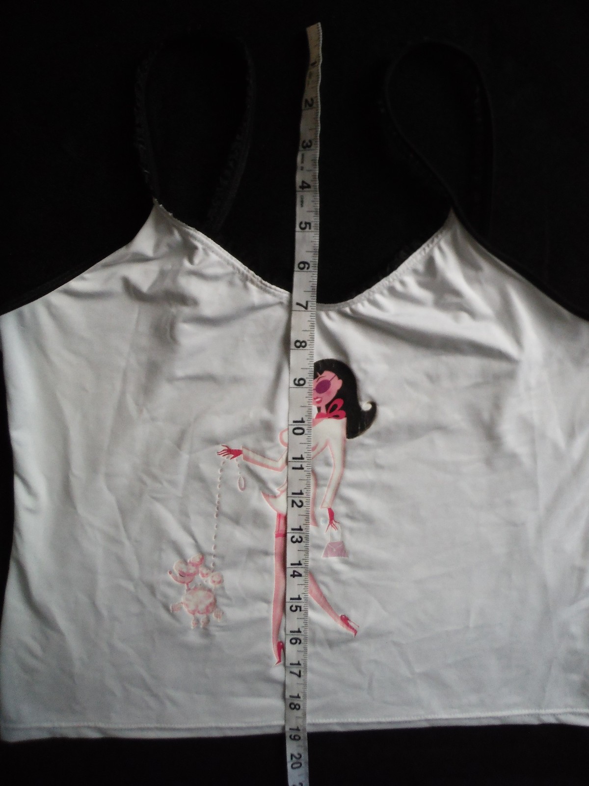 Super Rare FREDERICKS of HOLLYWOOD New VTG 80s/90s Tank Top Socialite & Poodle M