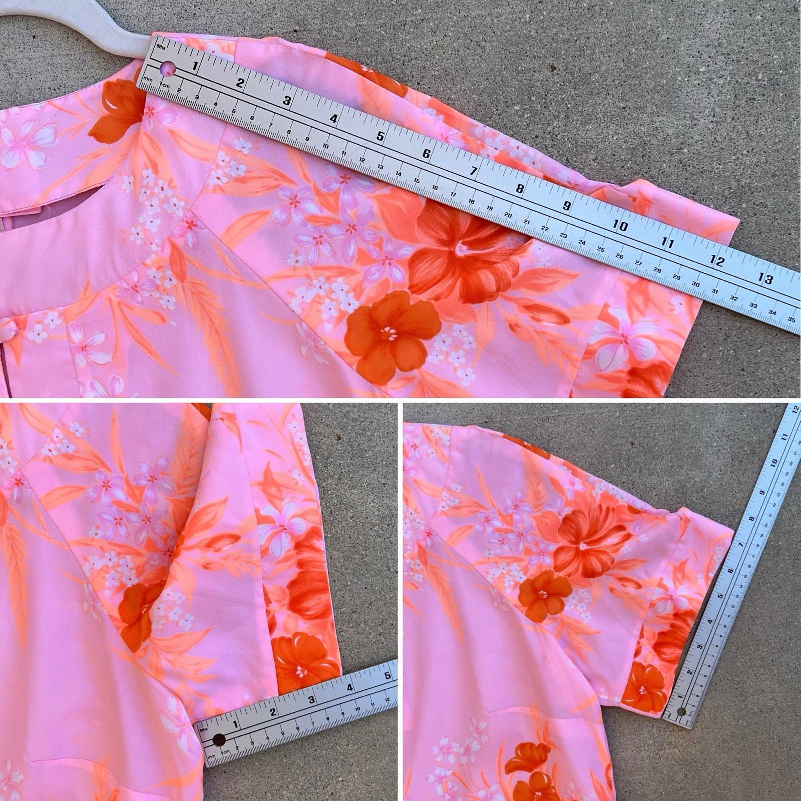 Vintage Carol & Mary Hawaii Darina Honolulu Hawaiian Maxi Dress Tiki Aloha