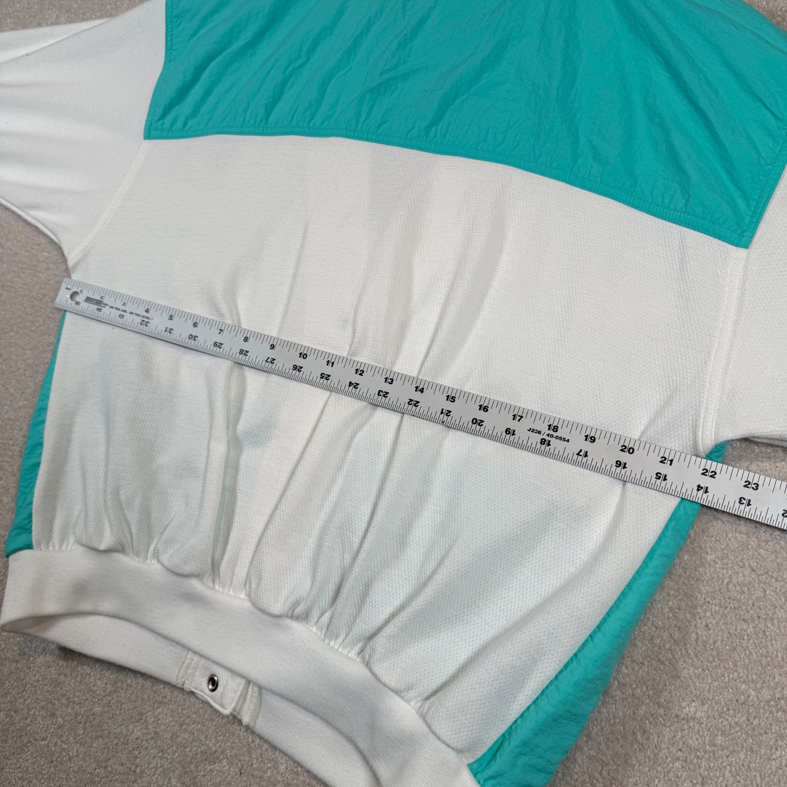 Vintage Adidas The Palms Jacket White Turquoise 90s Bomber Medium