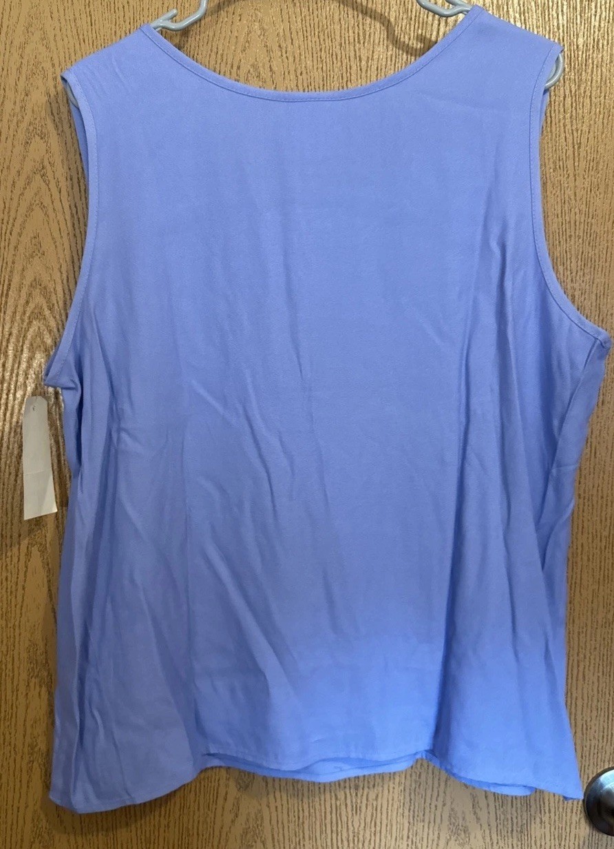 Lauren Lee Sears Womens XL Lavender Sleeveless Tank Top NWT Vintage 90s