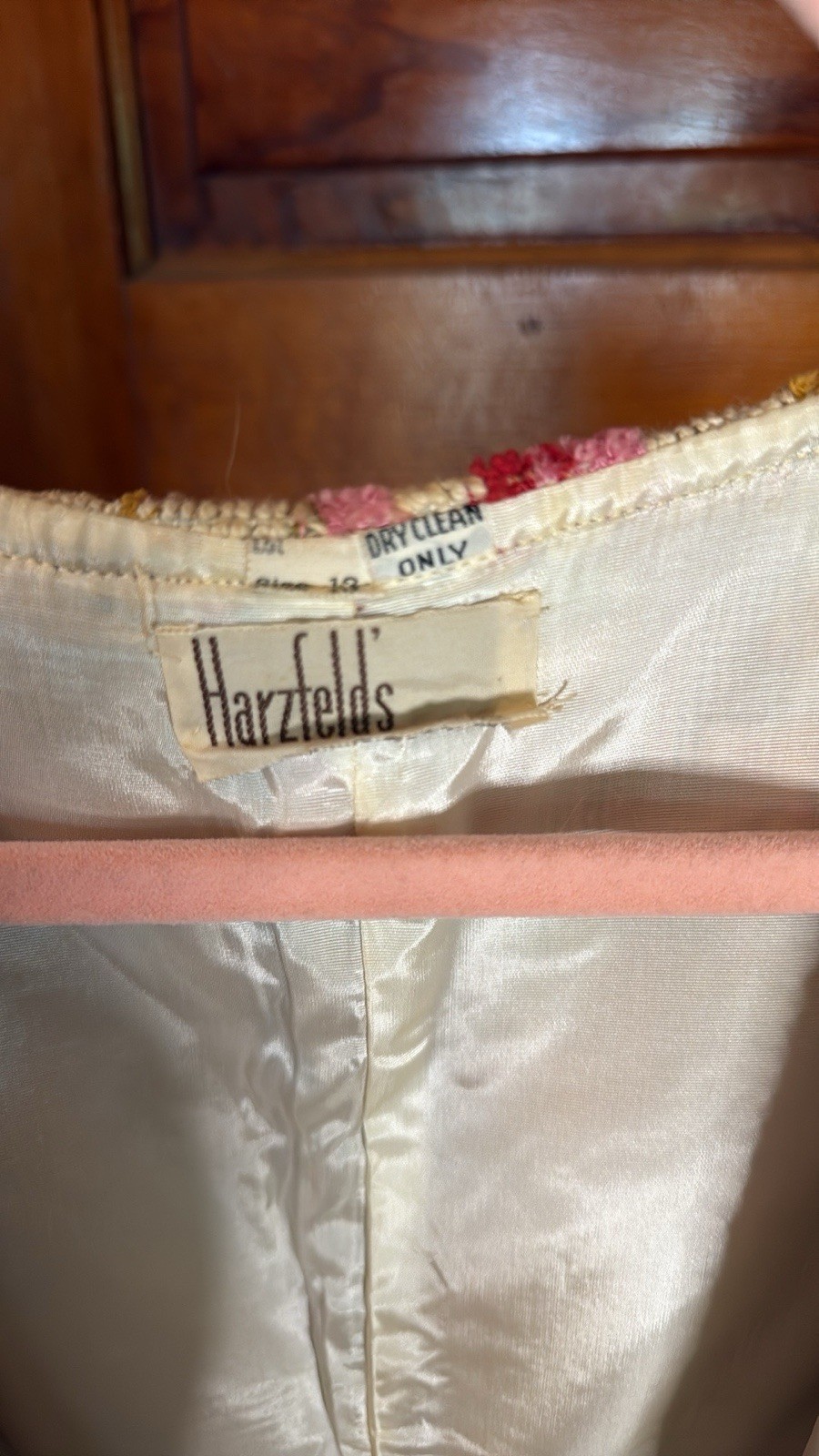 Harzfeld’s Patterned Lined Button Vest Size 18 Cream Pink Blue Green Yellow