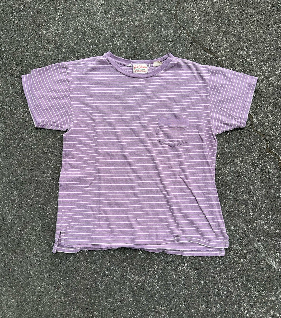 Levi Strauss true Vintage 1940s Pocket Tee Sportswear of California, Size S