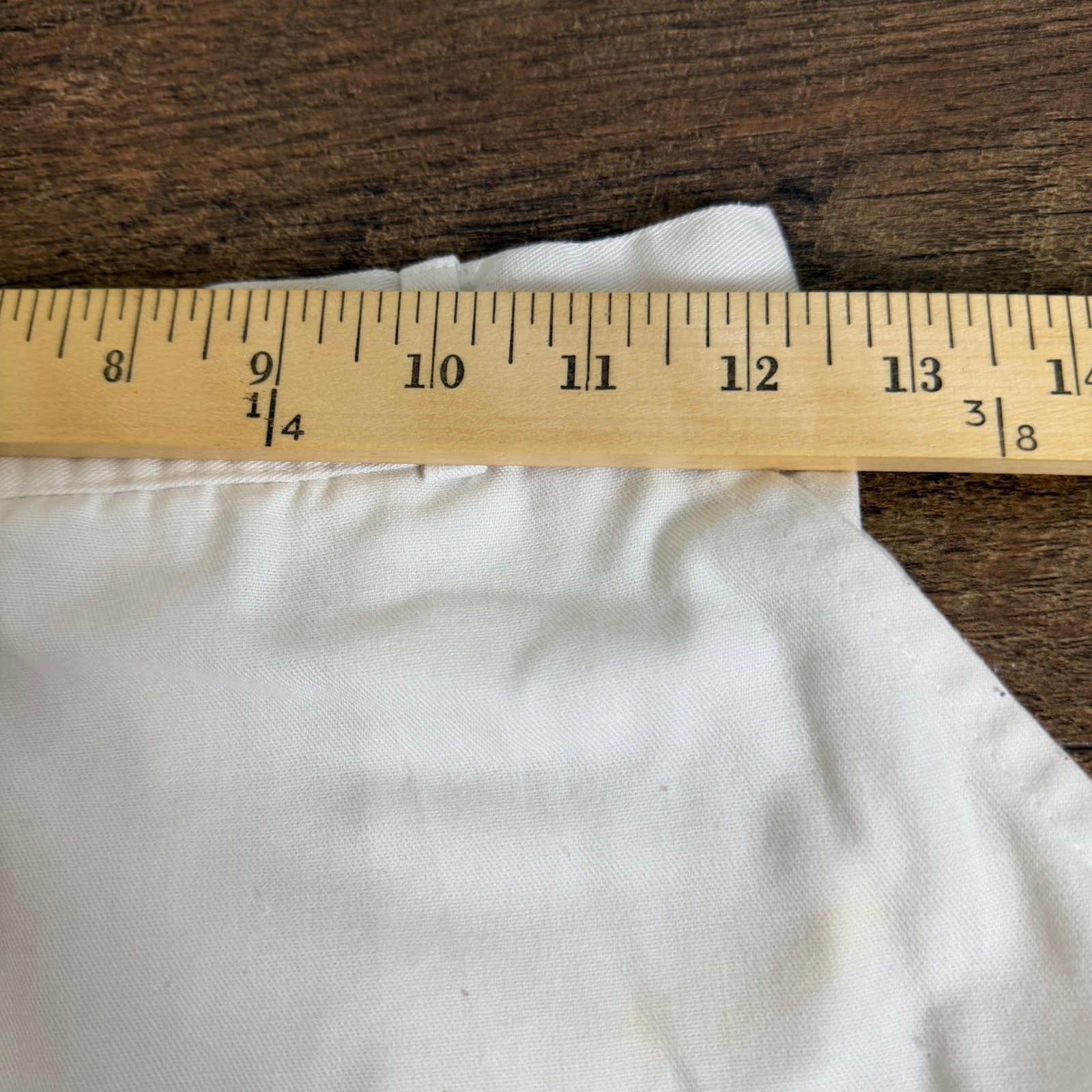 Vintage ILGWU Union Made White Cotton Culottes Wide Leg Shorts Skirt Small