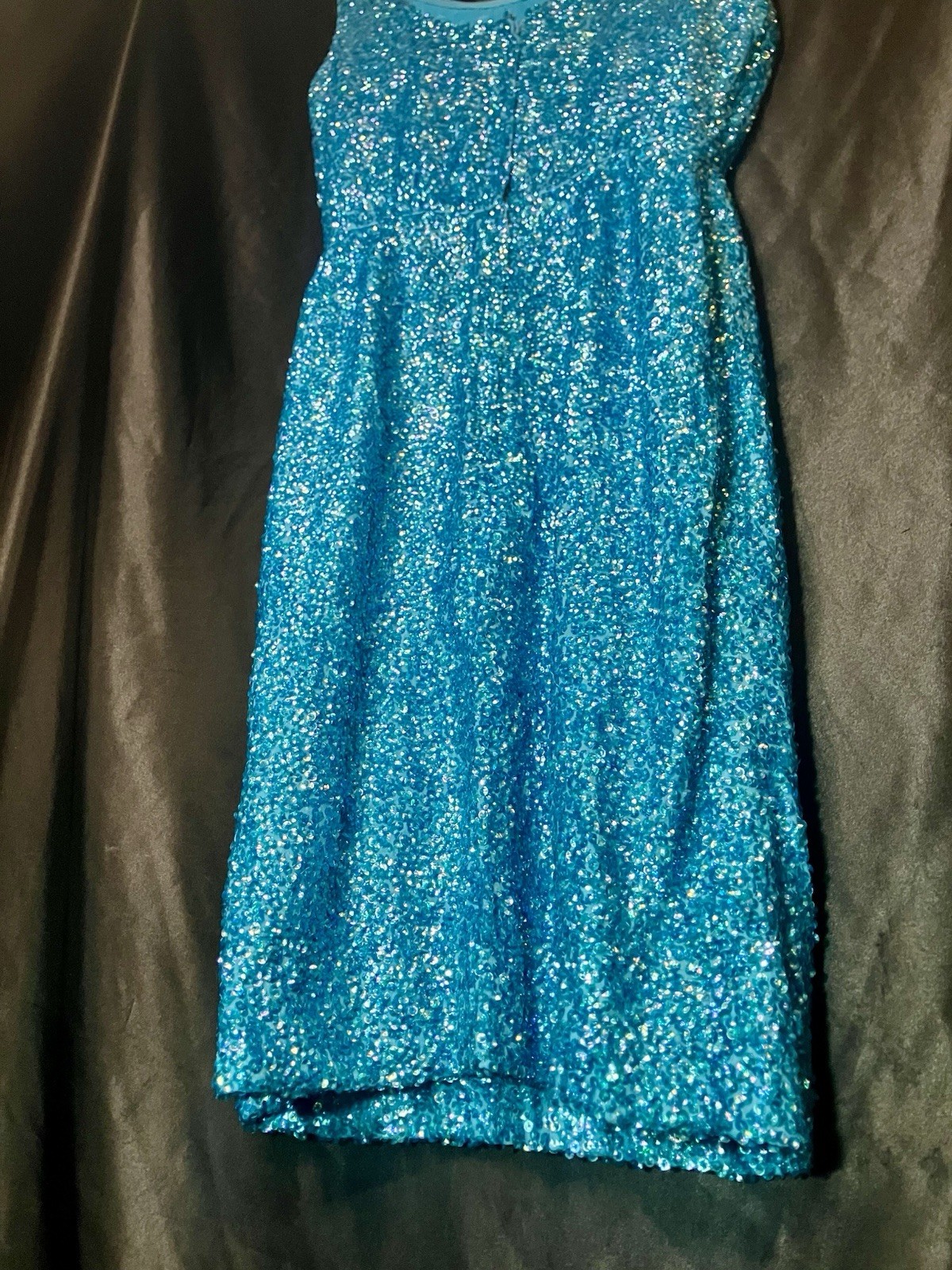 Bruce Arnold Beaded Sequined Silk Flapper Dress Size 12 Hong Kong 1950’s Vintage