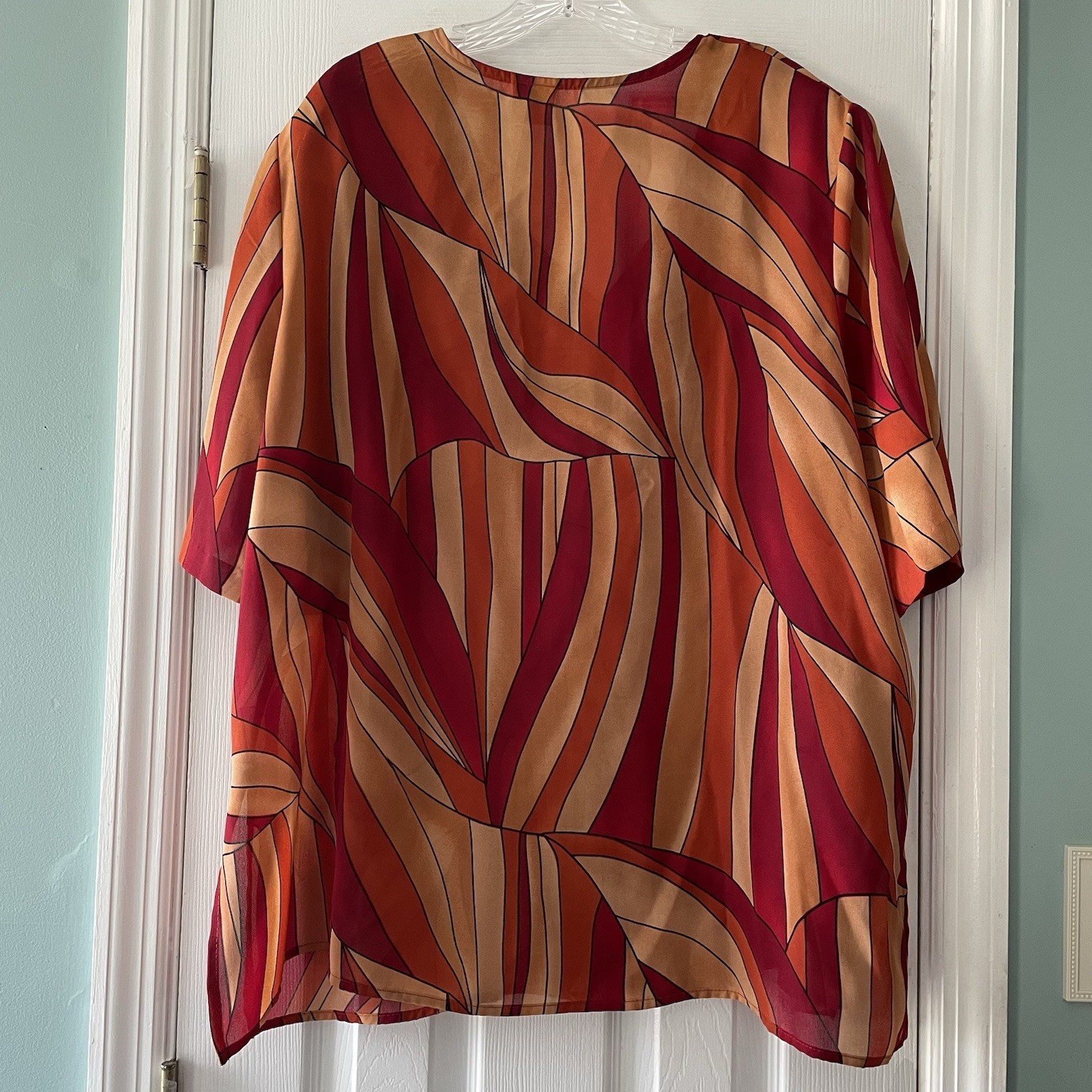 Vintage 80s! Giorgio Fiorlini Women’s Plus Size 24 Hippie Groovy 2pc Skirt Set