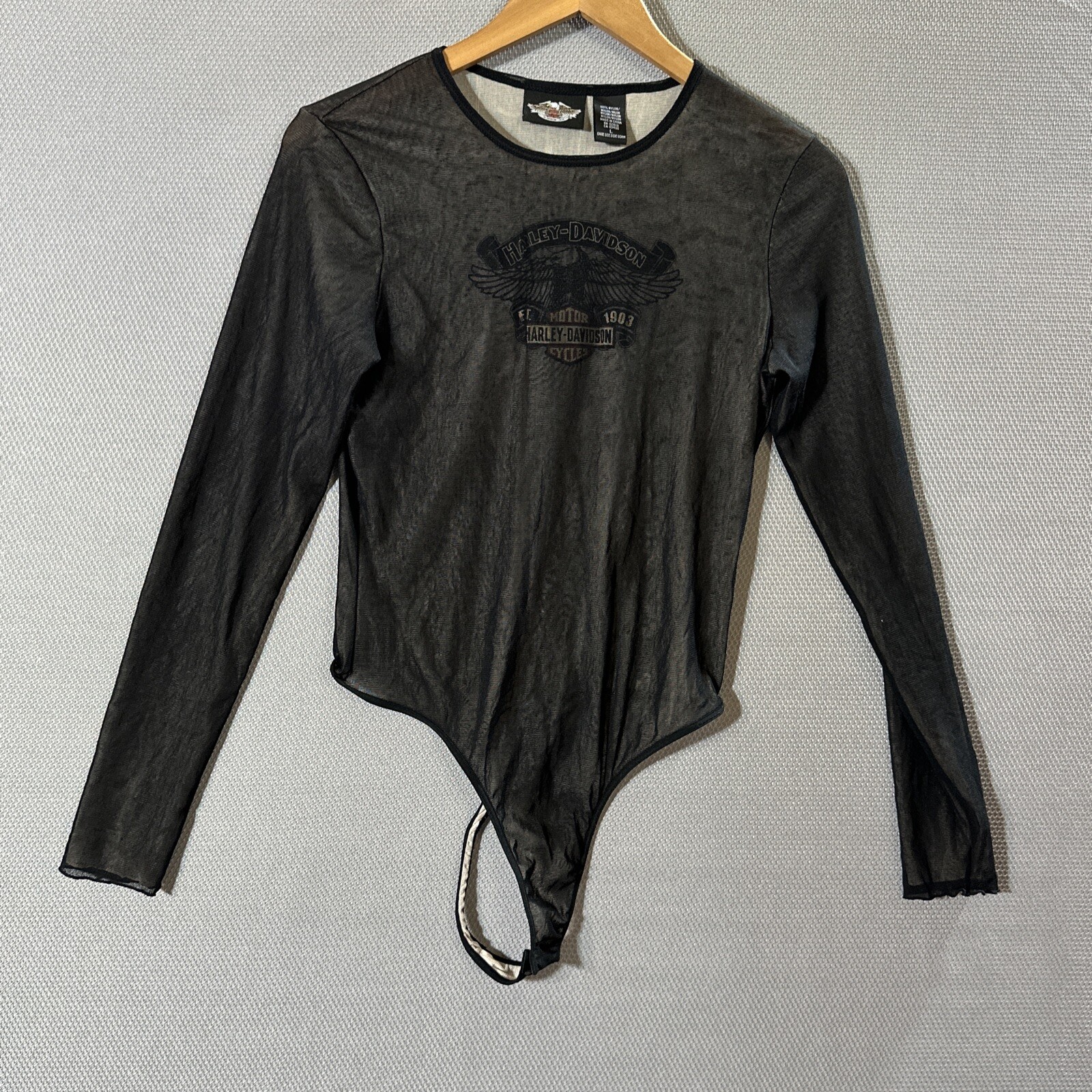 Vintage Harley Davidson Women’s G-String Nylon Lingerie Size Large