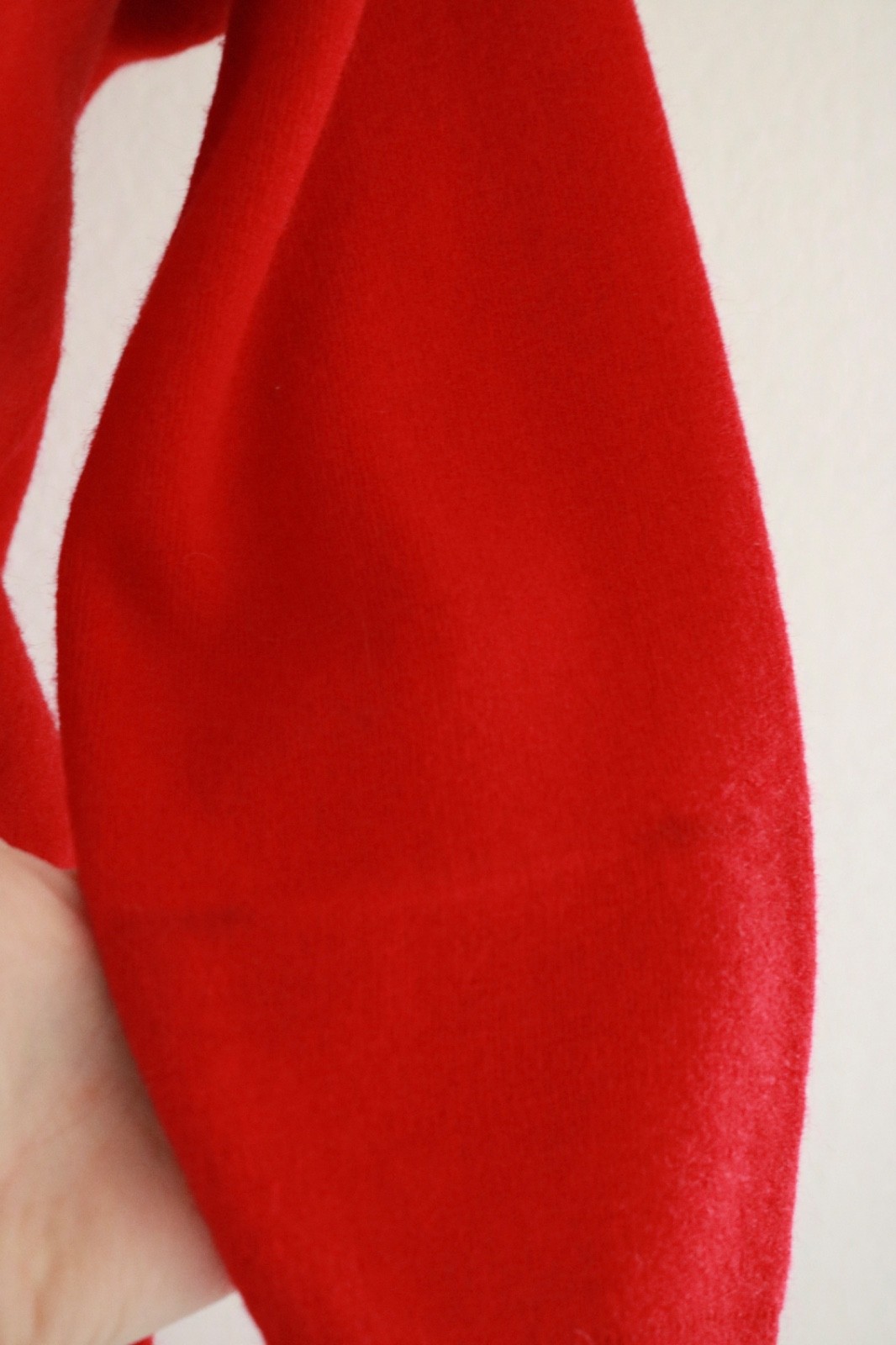 True Vintage 60s Red 2 Piece Sweater Skirt Set Double Knit by Lansing Sz S