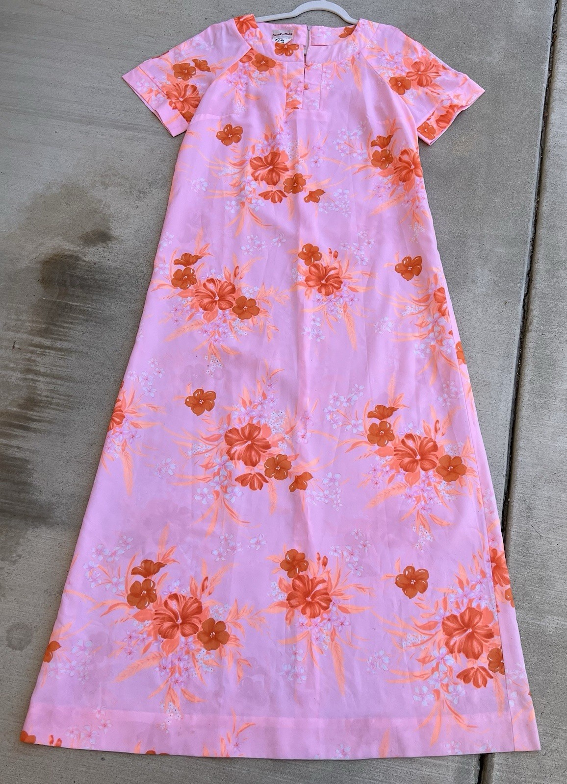 Vintage Carol & Mary Hawaii Darina Honolulu Hawaiian Maxi Dress Tiki Aloha