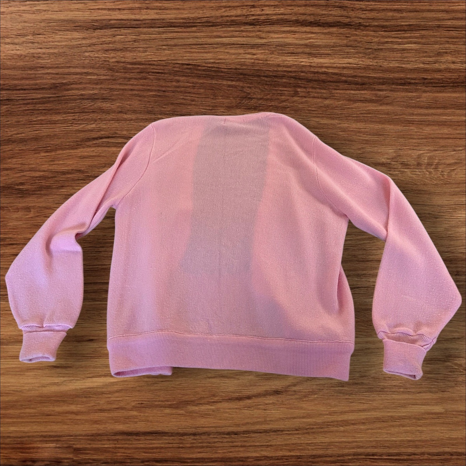 Vintage Botany 500 Pink Cardigan Sweater XL Long Sleeve Knit Made in USA