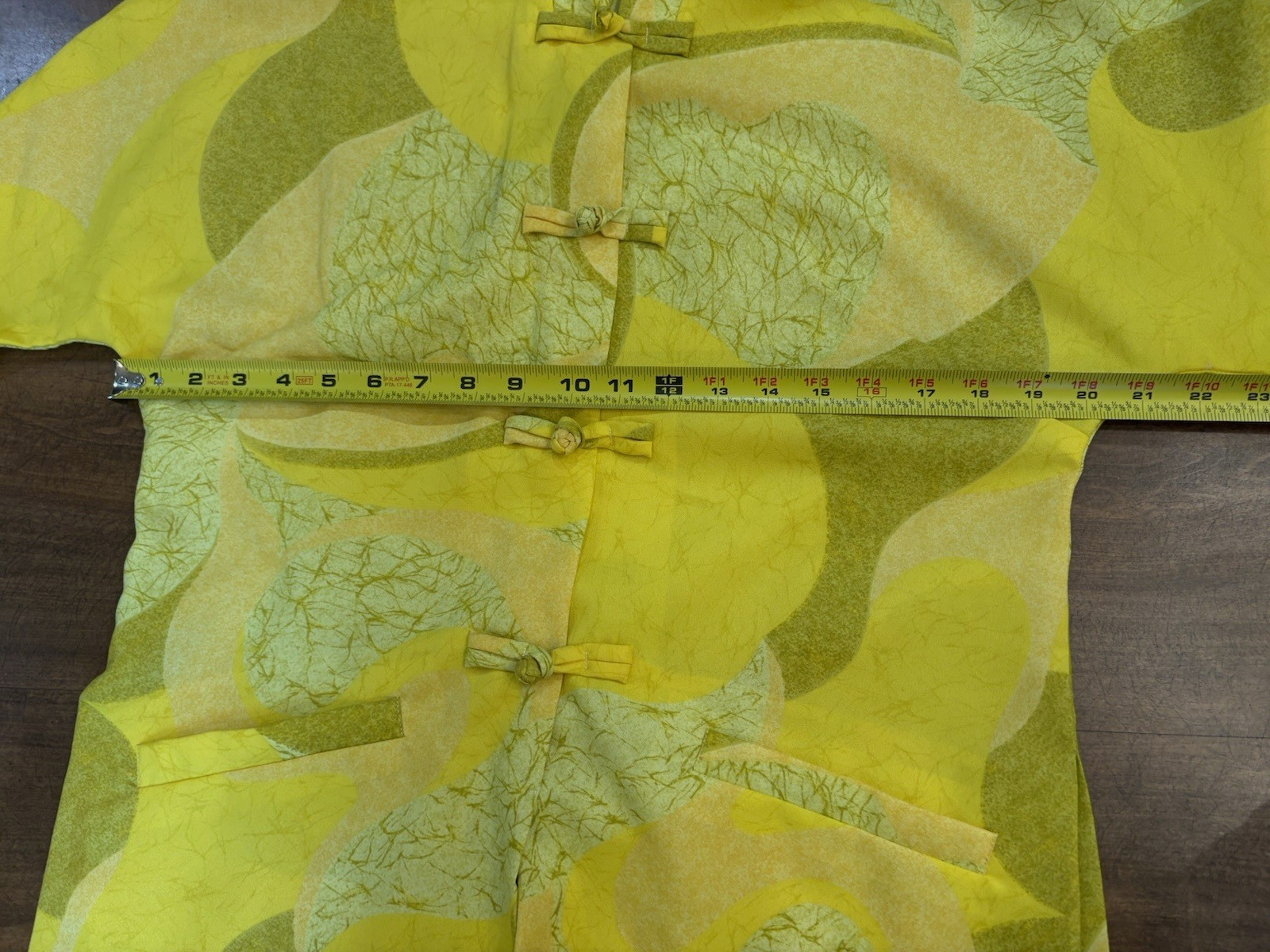 NWOT Vtg ANDRADE Honolulu POLYNESIAN CASUALS Hawaii Pajama Set 14 Yellow 60s