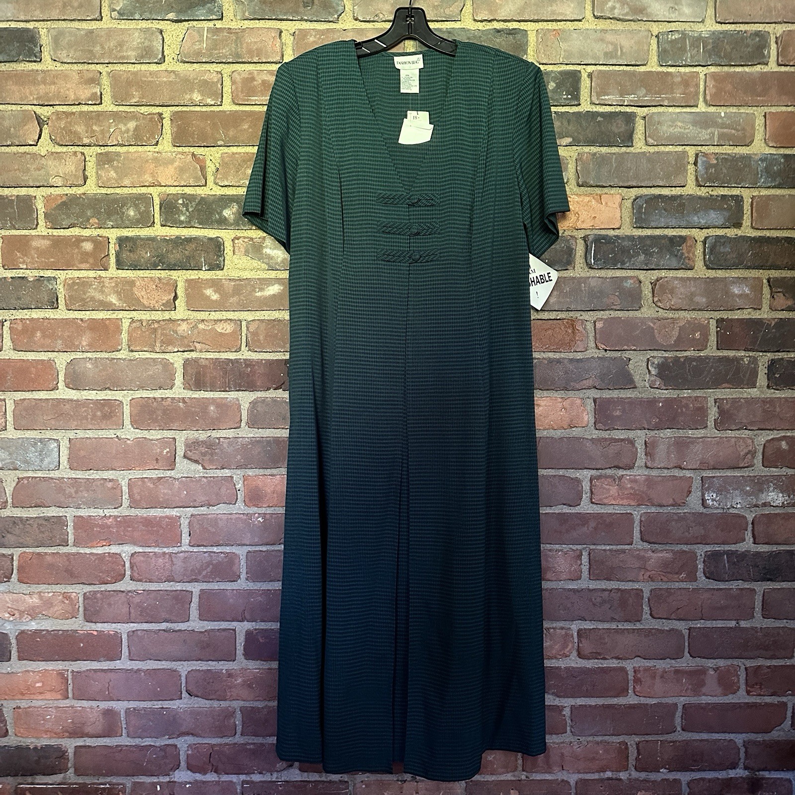 Vtg Fashion Bug | 90’s Geo Midi Dress Sz 18 -52” Long / 48 Chest -Cheapchicplus