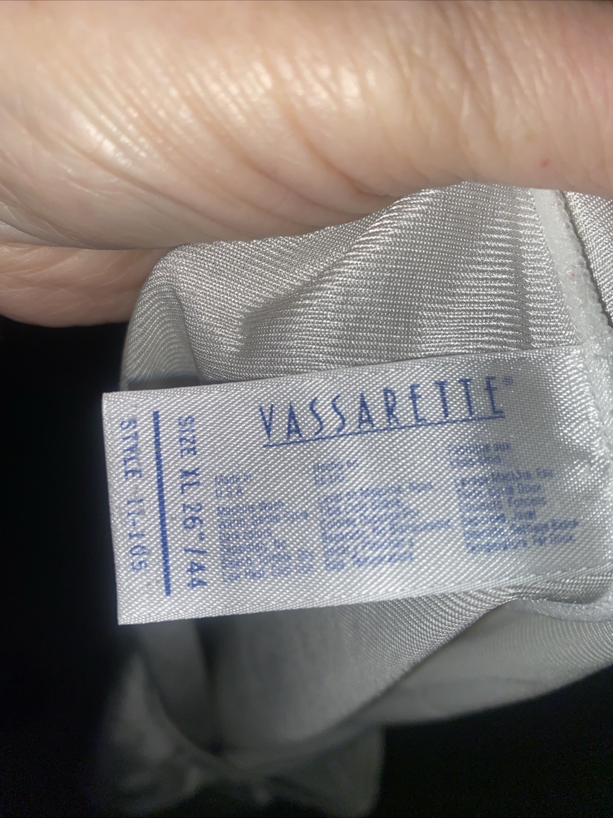 80s 90s Vassarette Half Slip Women’s X-Large 26″ Lace Trim Nylon USA Made