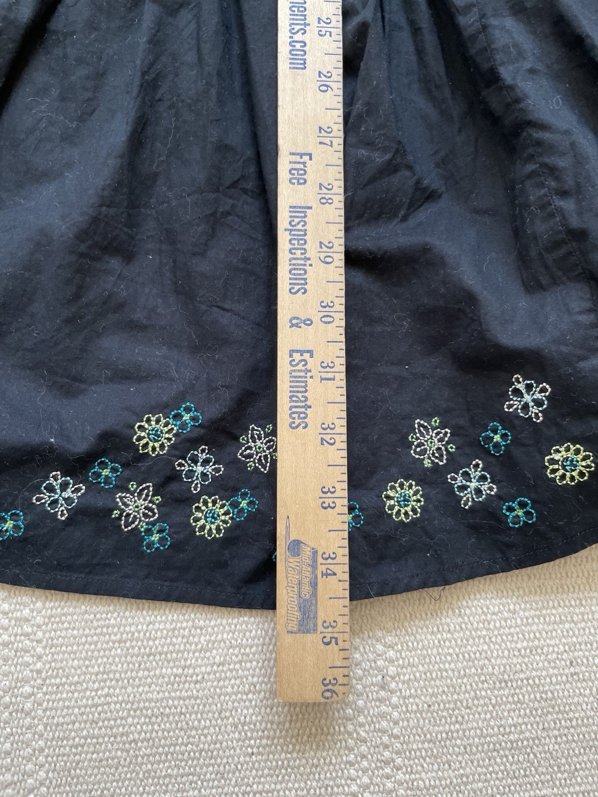 Vintage 100% Cotton Tiered Peasant Skirt Size L Cottage Prairie 90s Y2K