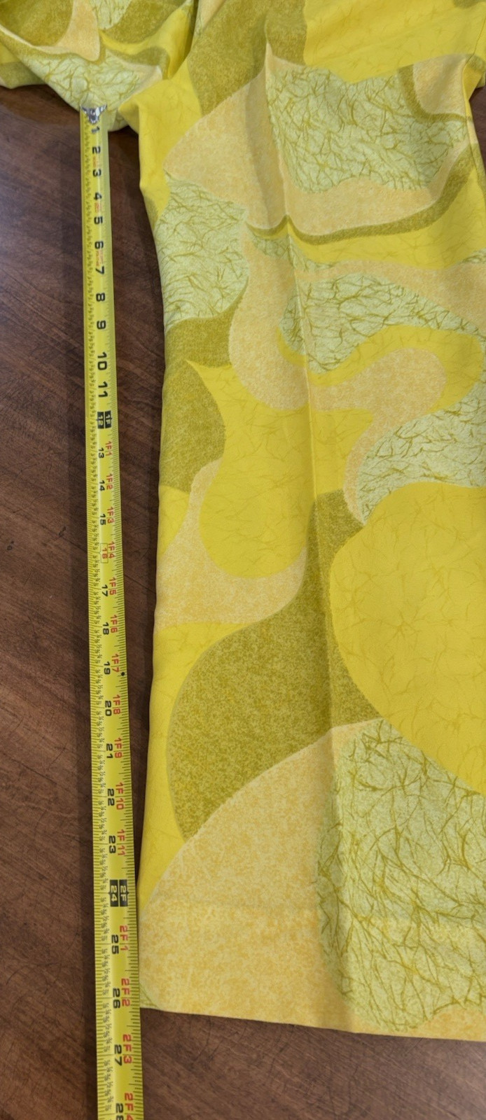 NWOT Vtg ANDRADE Honolulu POLYNESIAN CASUALS Hawaii Pajama Set 14 Yellow 60s