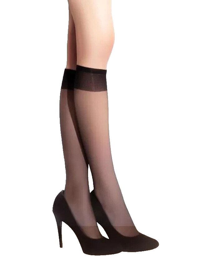 20 Pair Pack Assorted 8 Color Sheer Nylon Knee High Pantyhose Best Gift USA Made