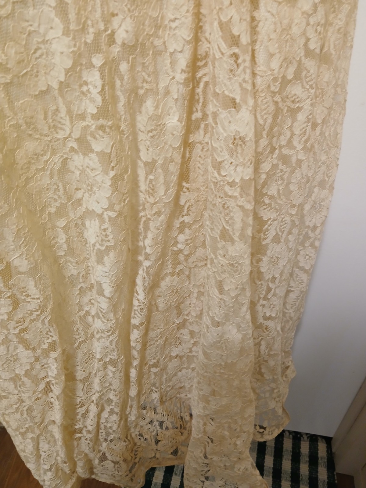 1930s-1940s Ivory Cream Wedding Dress, Formal Evening Gown